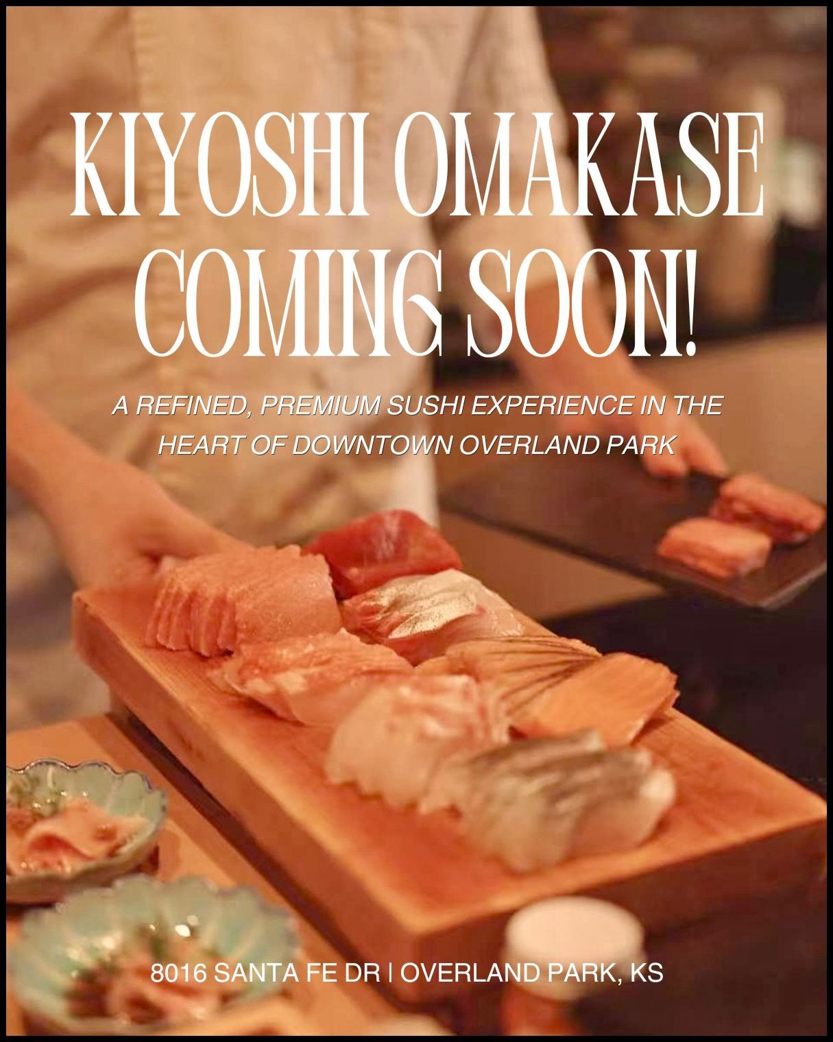 COMING SOON TO DOWNTOWN OP @kiyoshiomakase 

Kiyoshi Omakase is set to open Friday, April 10th, bringing a refined, intimate sushi experience to Downtown OP! 

Kiyoshi will ofter an intimate experience with an 8-seat counter and a thoughtfully compos