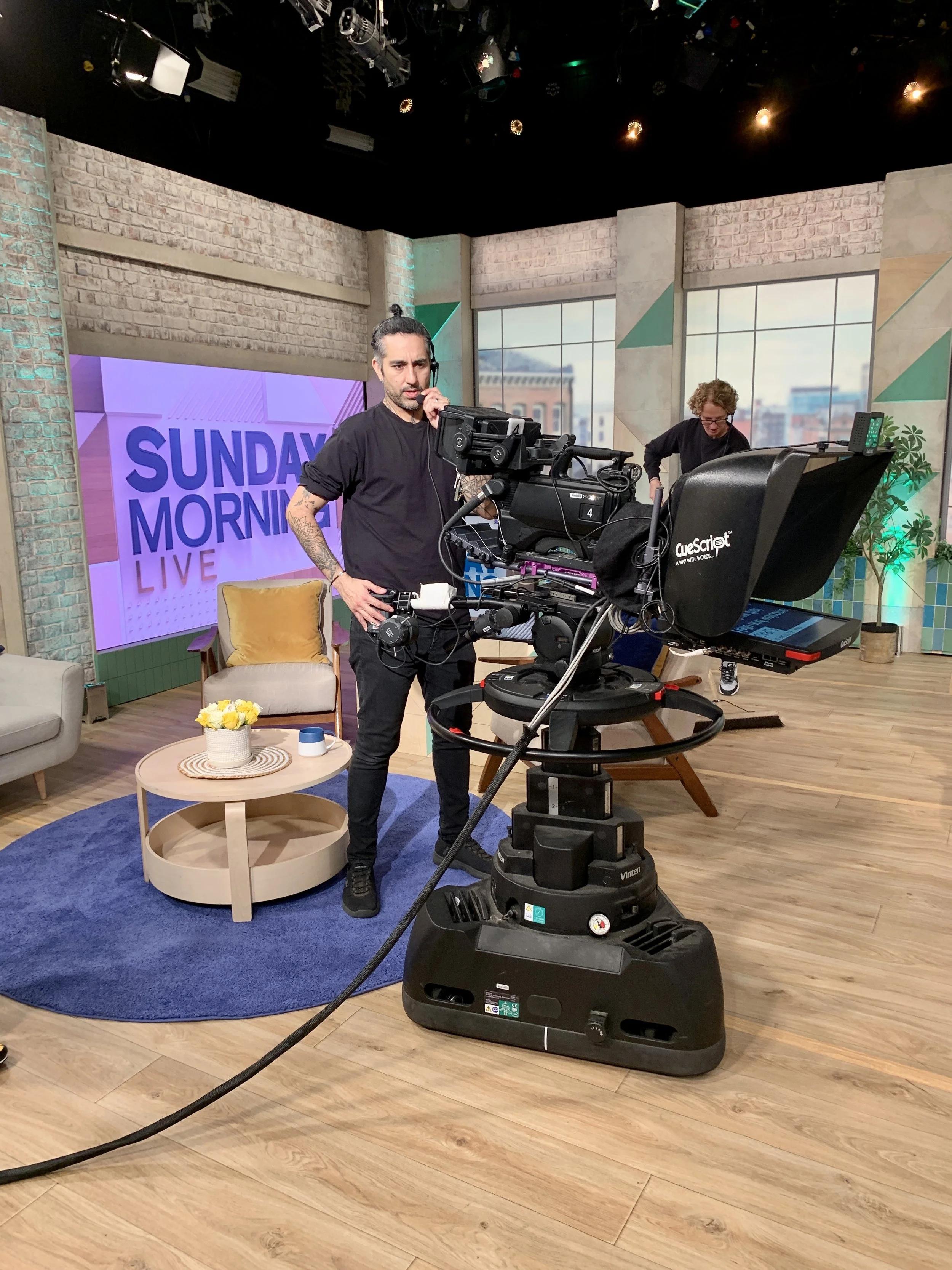 Sunday Morning Live studio for the BBC