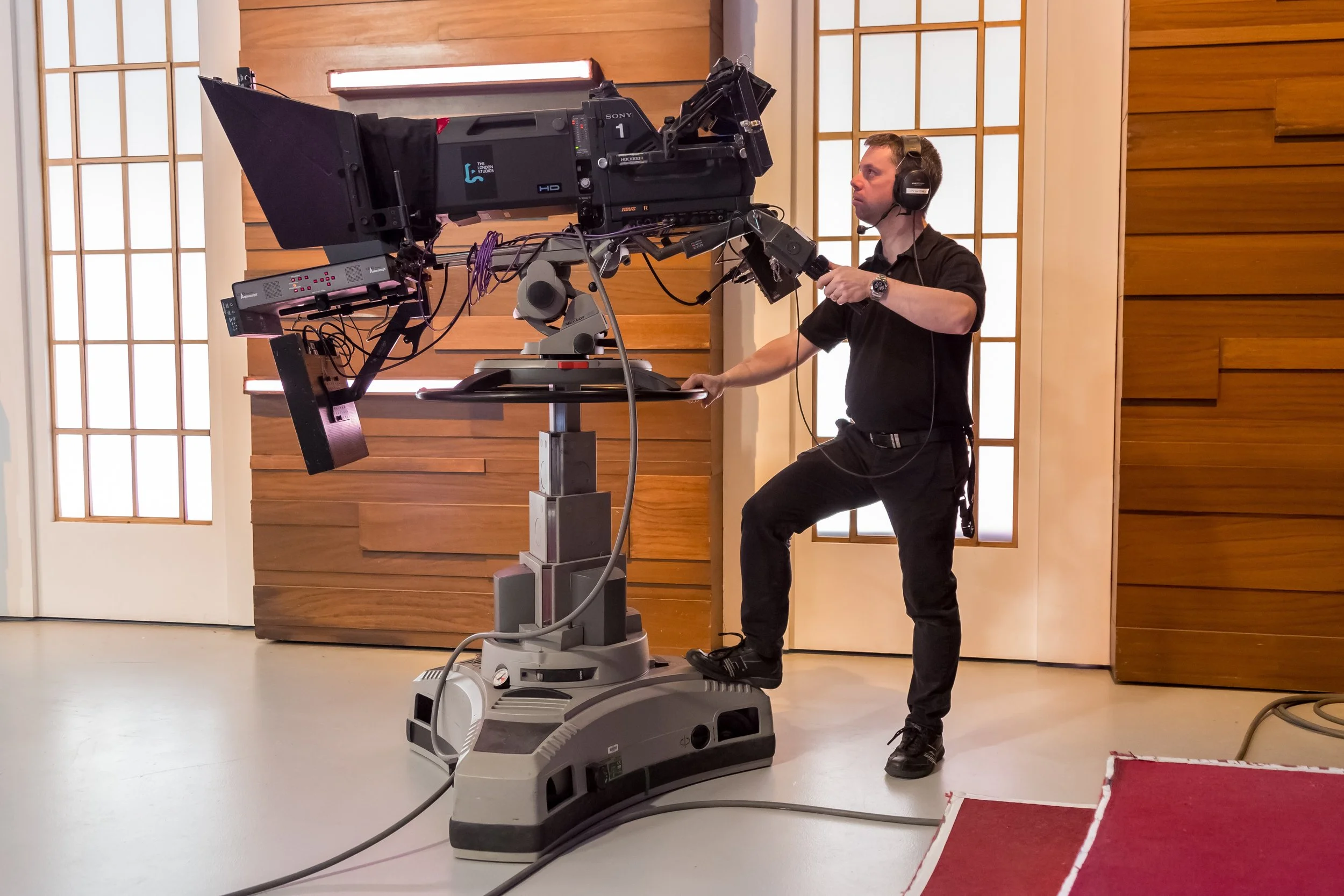 Matt operating camera 1 at The London Studios for ITV Daytime