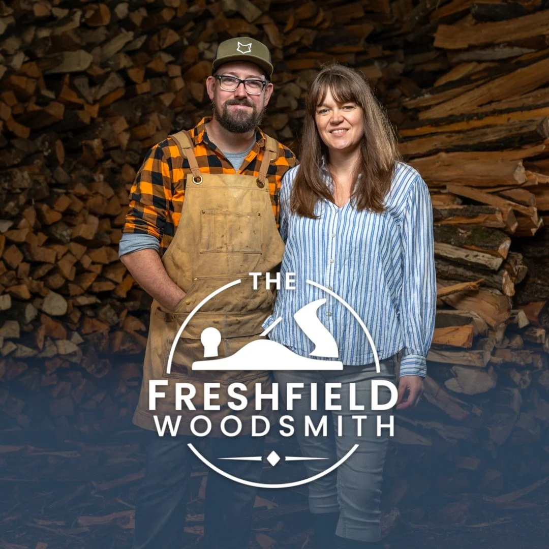 Dan and Jenny of The Freshfield Woodsmith, a small local furniture-making business in Sussex