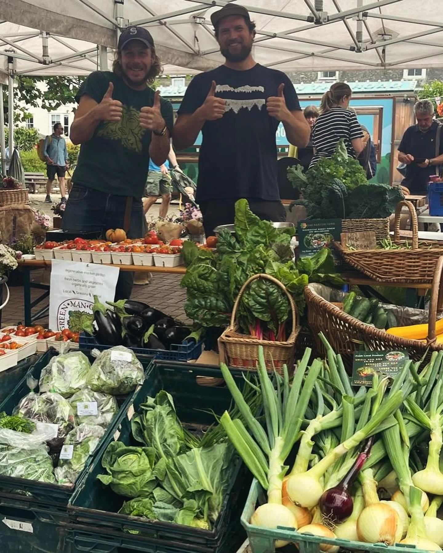 Had the best time at Kingsbridge Farmers Market yesterday!! Thank you @green_man_growing for making this possible and thank you everyone who came to see us and especially to those wonderful individuals that bought our veg ❤️🥬💐🥦🍅🥒 see you all nex