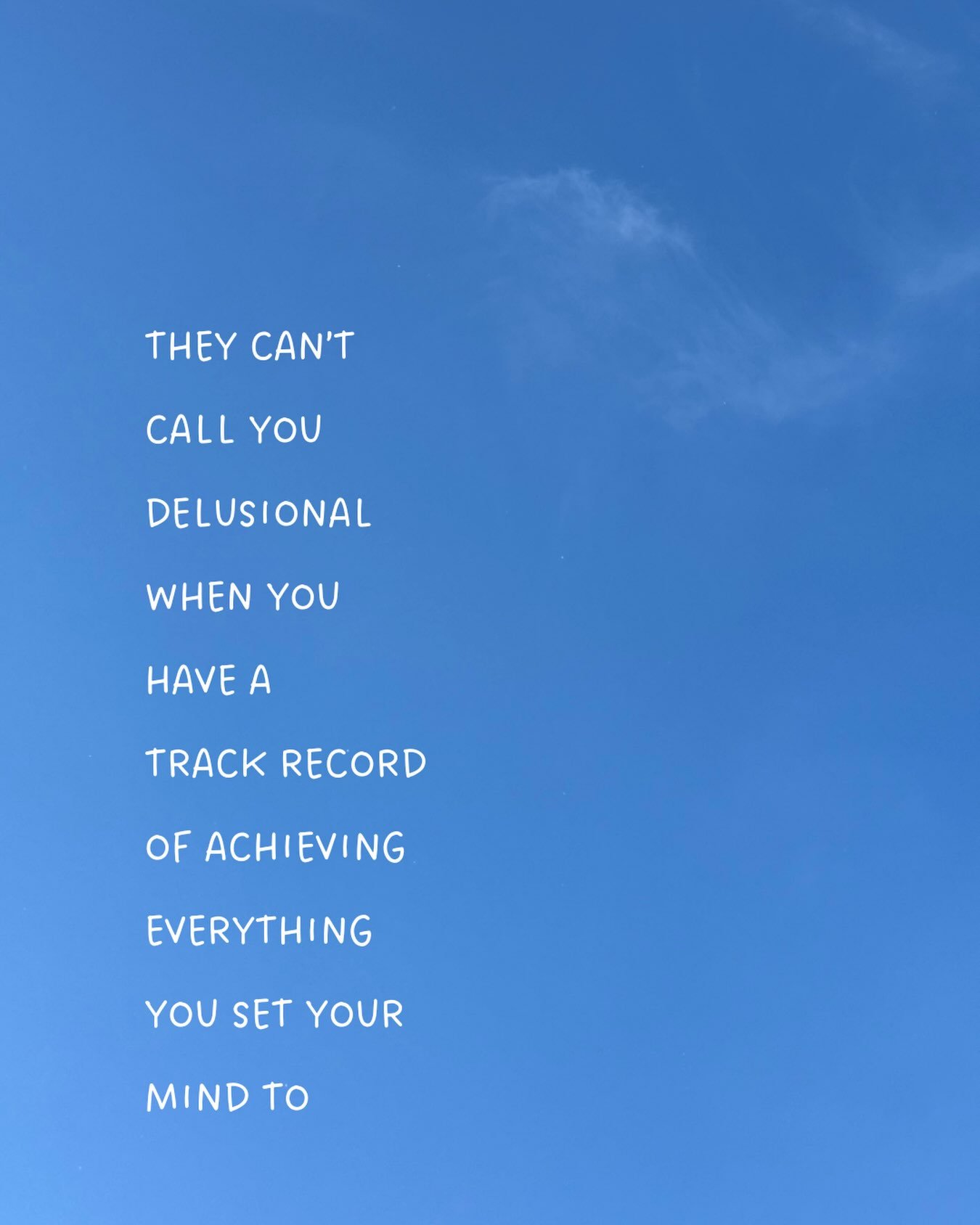 I saw this quote a few weeks ago before I grabbed coffee with a friend and it keeps popping up on my feed. ⁠
⁠
That day we were talking about big dreams. The kind that feel both exciting and terrifying at the same time. And I thought it was only appr