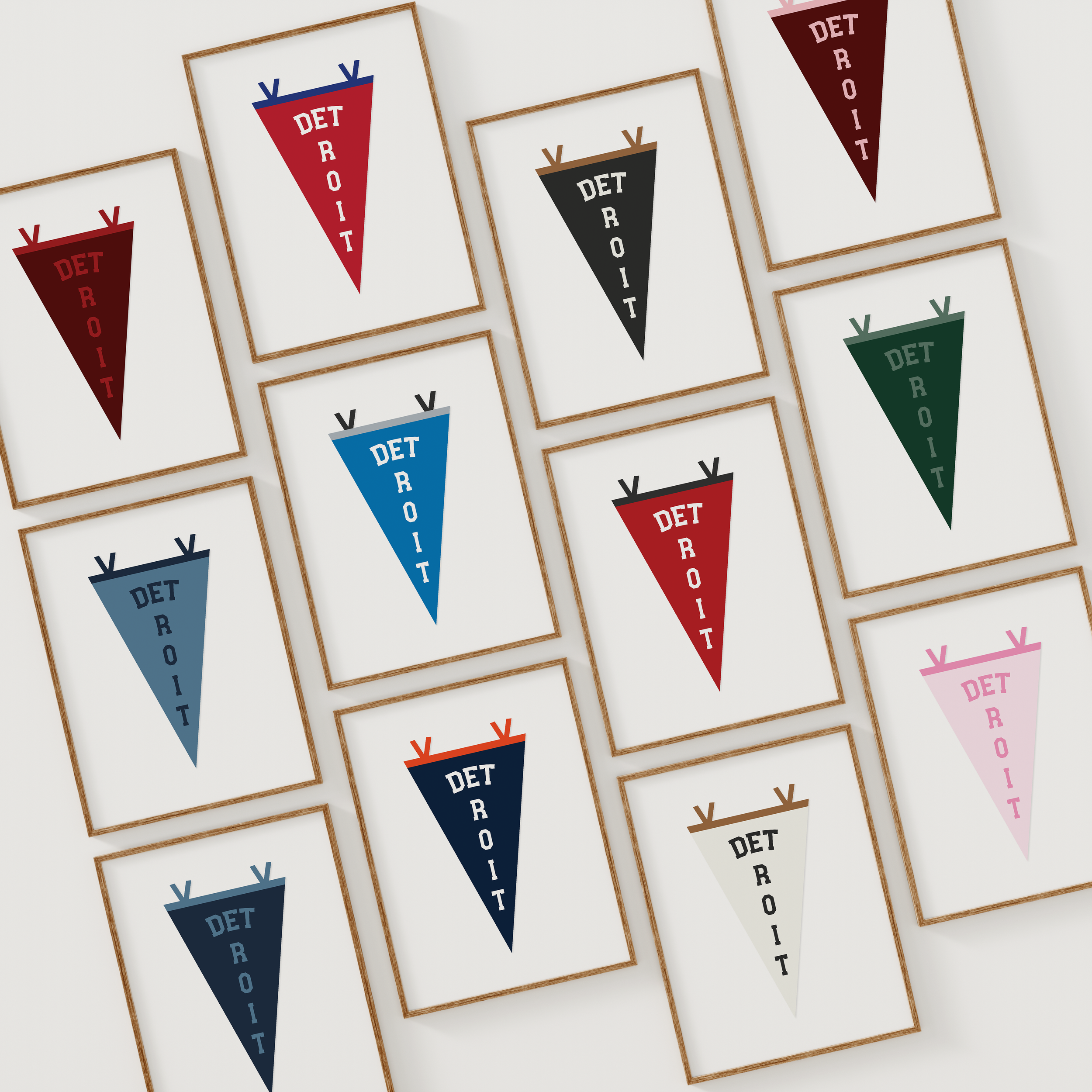 Detroit Inspired Home Decor: Vintage Flags for Modern Apartments