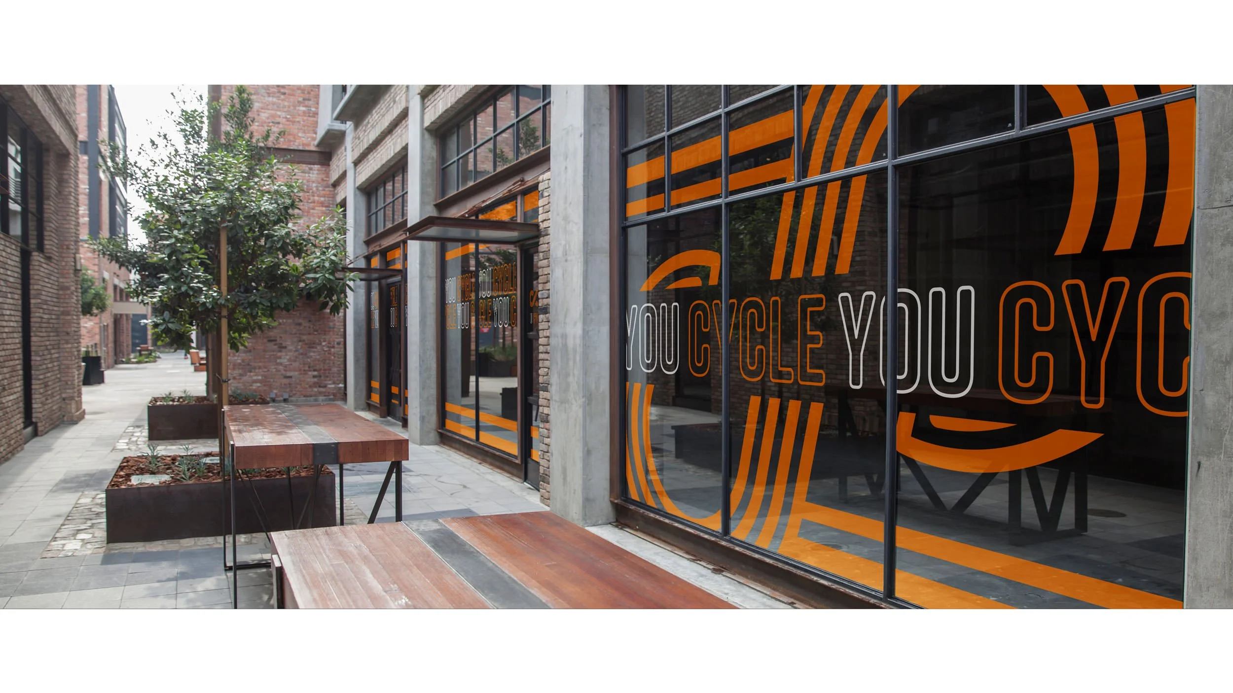 Gym Window Mockup Exterior / Layout & Design / Wells Fargo (Commercial) / Bunker