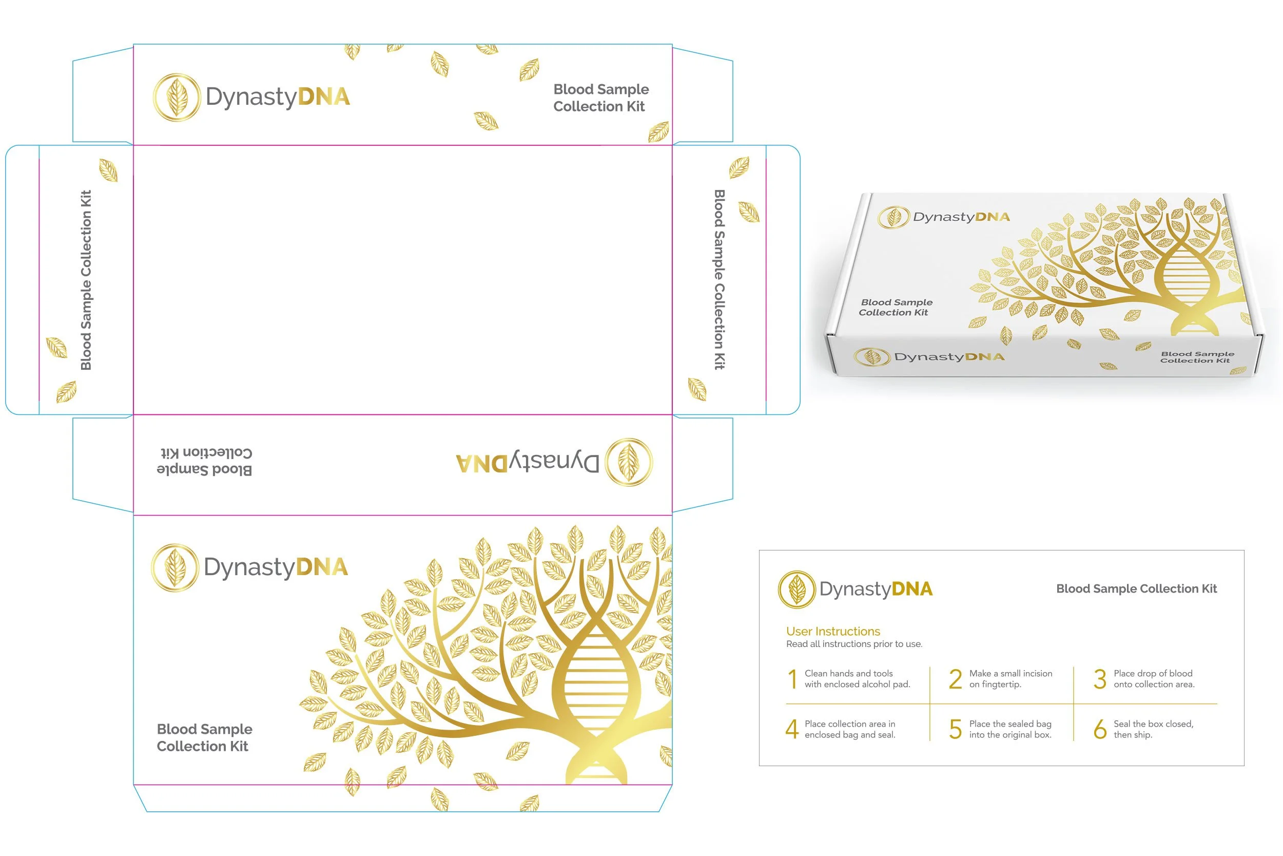 DNA Kit Packaging / Design & Layout / Class of Lies (Series) / © Snapchat