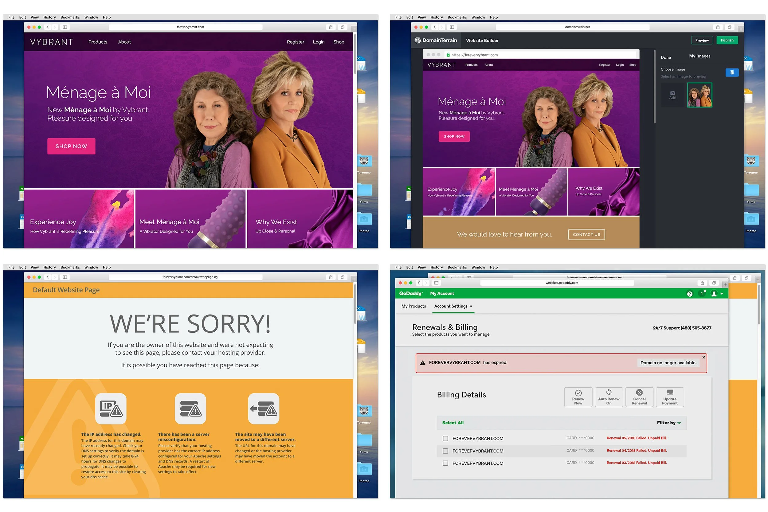 Various Vybrant Websites / Design & Layout / Grace and Frankie (Series) / © Netflix
