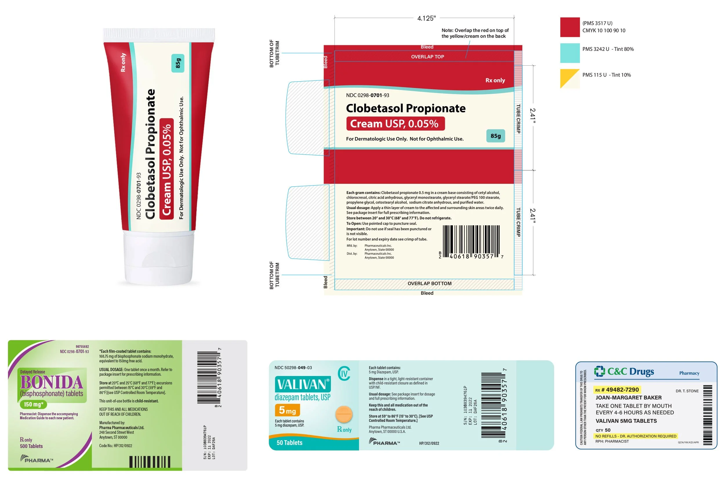 Various Medication Packaging / Design / Grace and Frankie (Series) / © Netflix