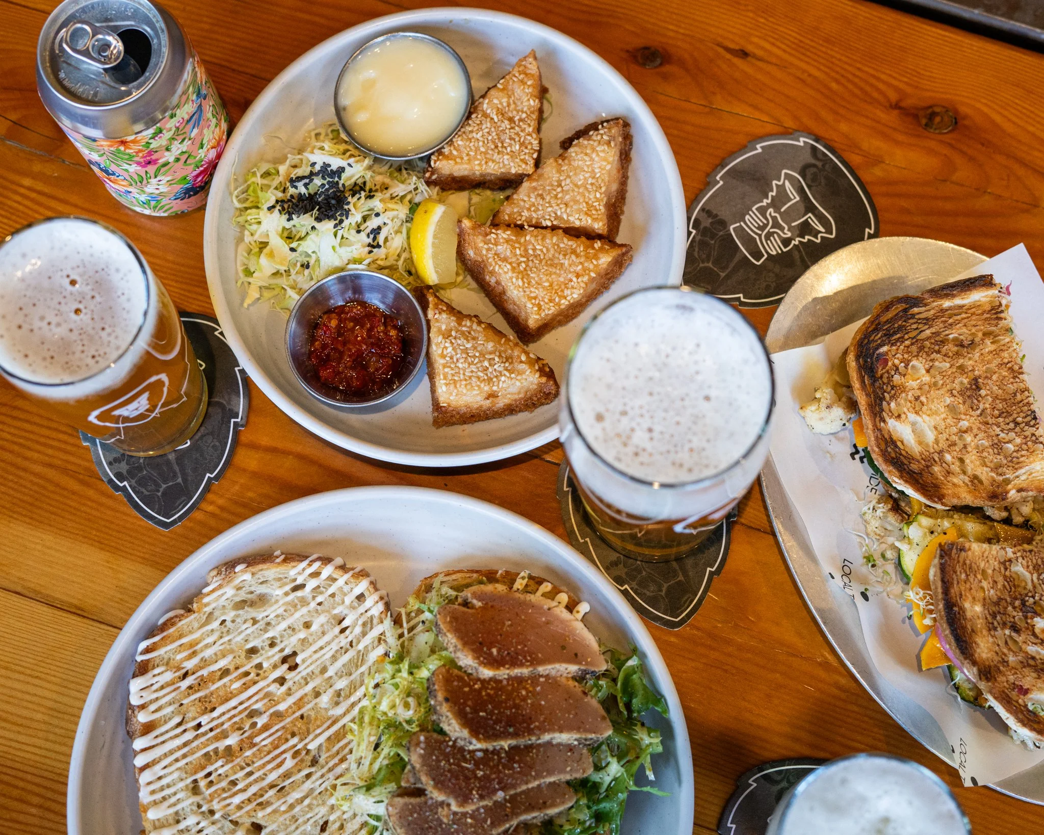 Aslan Seattle's organic beer paired with Local Tide's sustainable seafood.