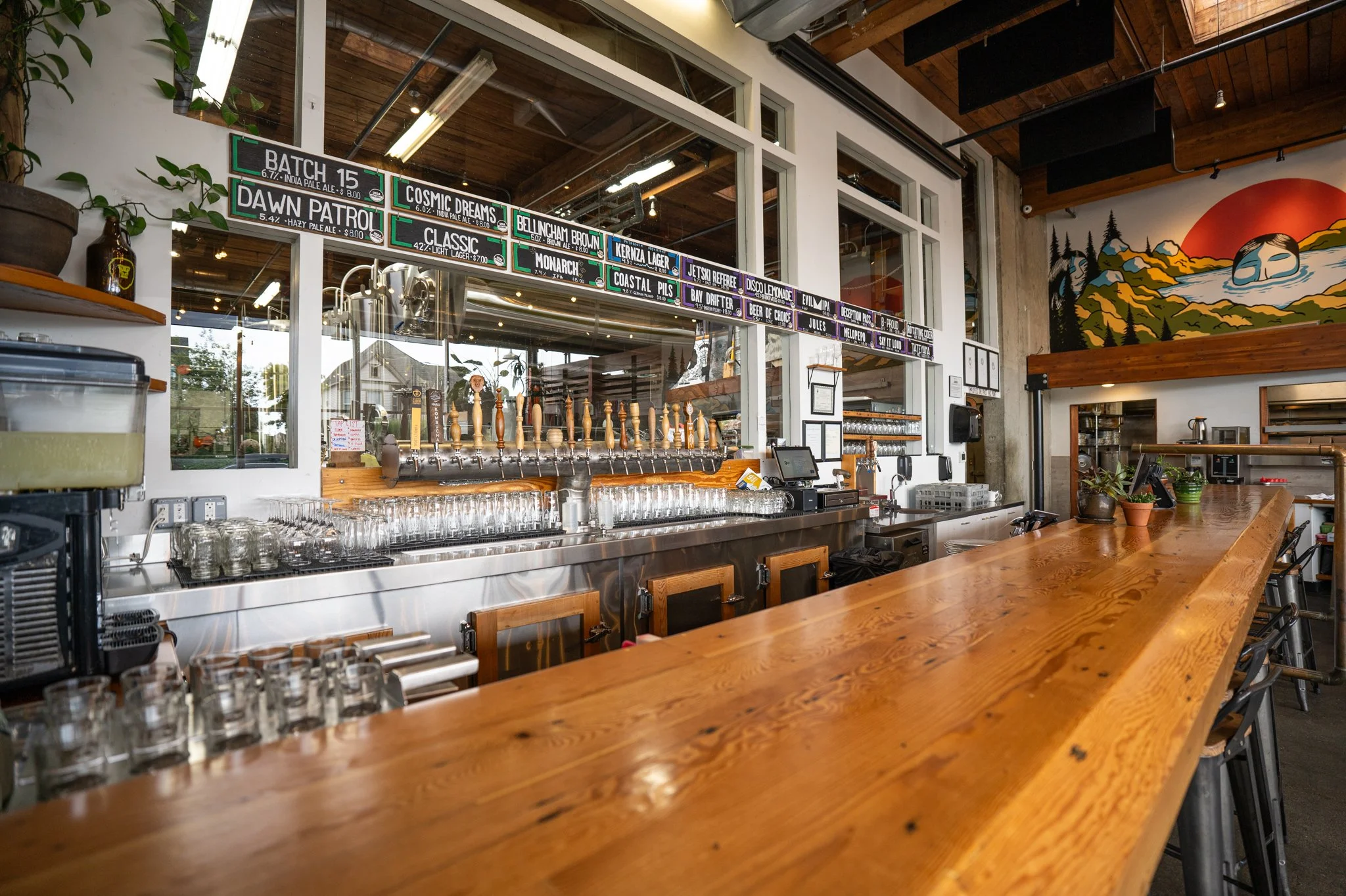 Organic brewery, Aslan Brewing, in Bellingham, Washington