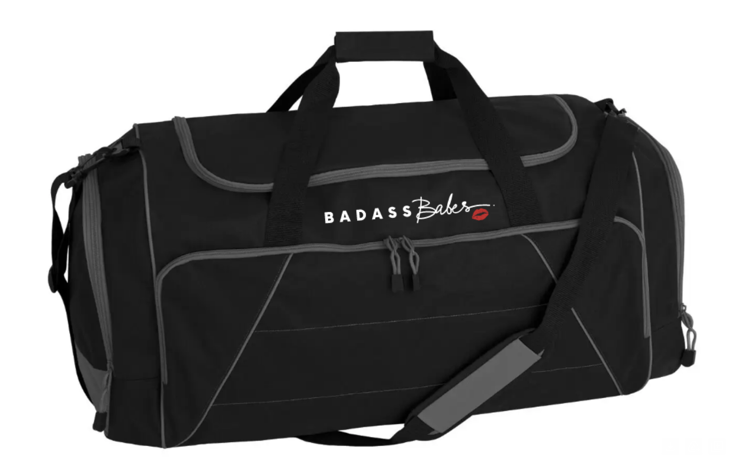BLACK DUFFLE BAG