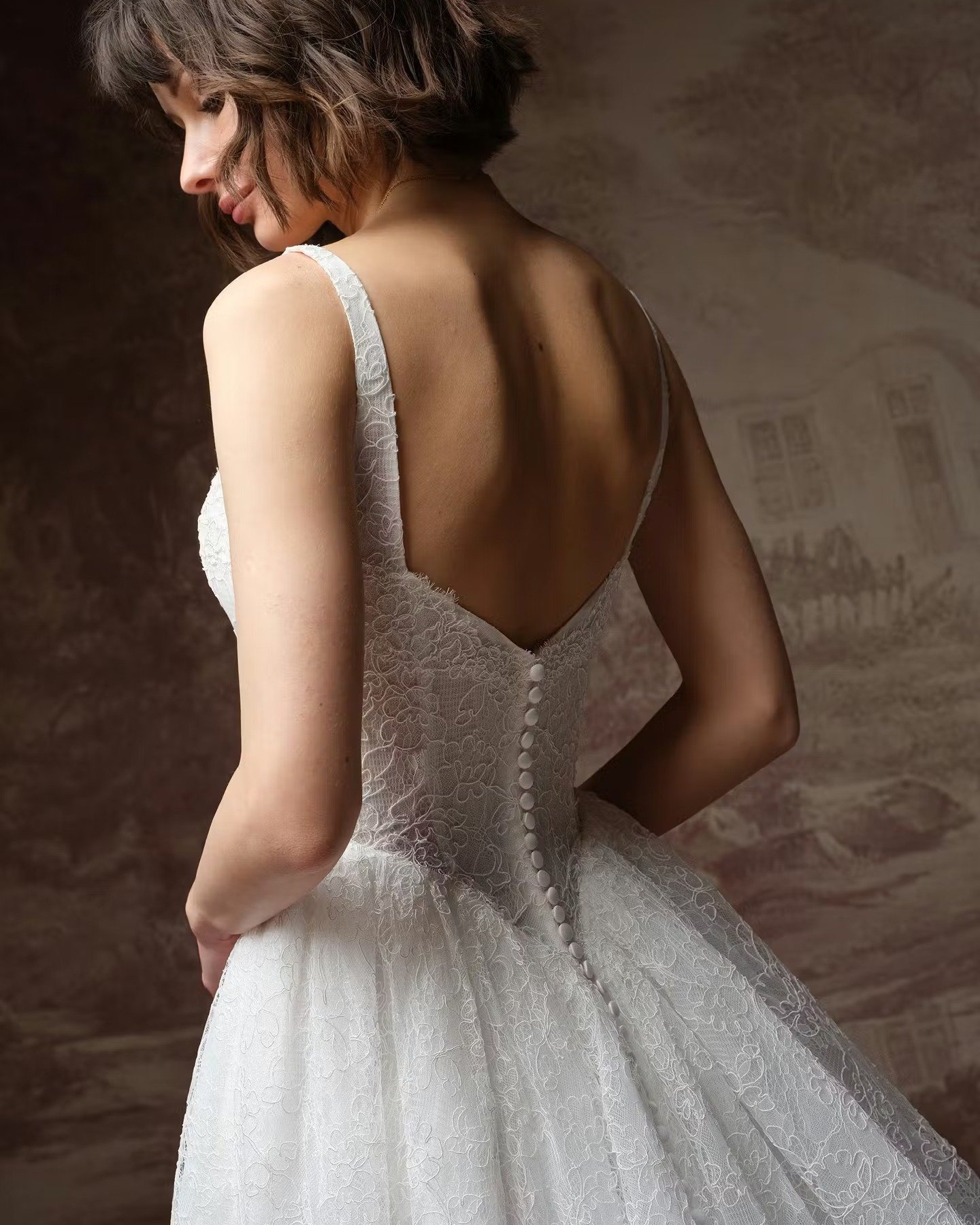 NEW NEW NEW!!! A U T U M N  by Maggie Sottero 🤍🤍🤍
...
Soft and stylish, this allover chantilly lace A-line wedding dress is perfect for a luminous, nature-inspired celebration. Lace tank straps complement the neckline and back, featuring subtle li