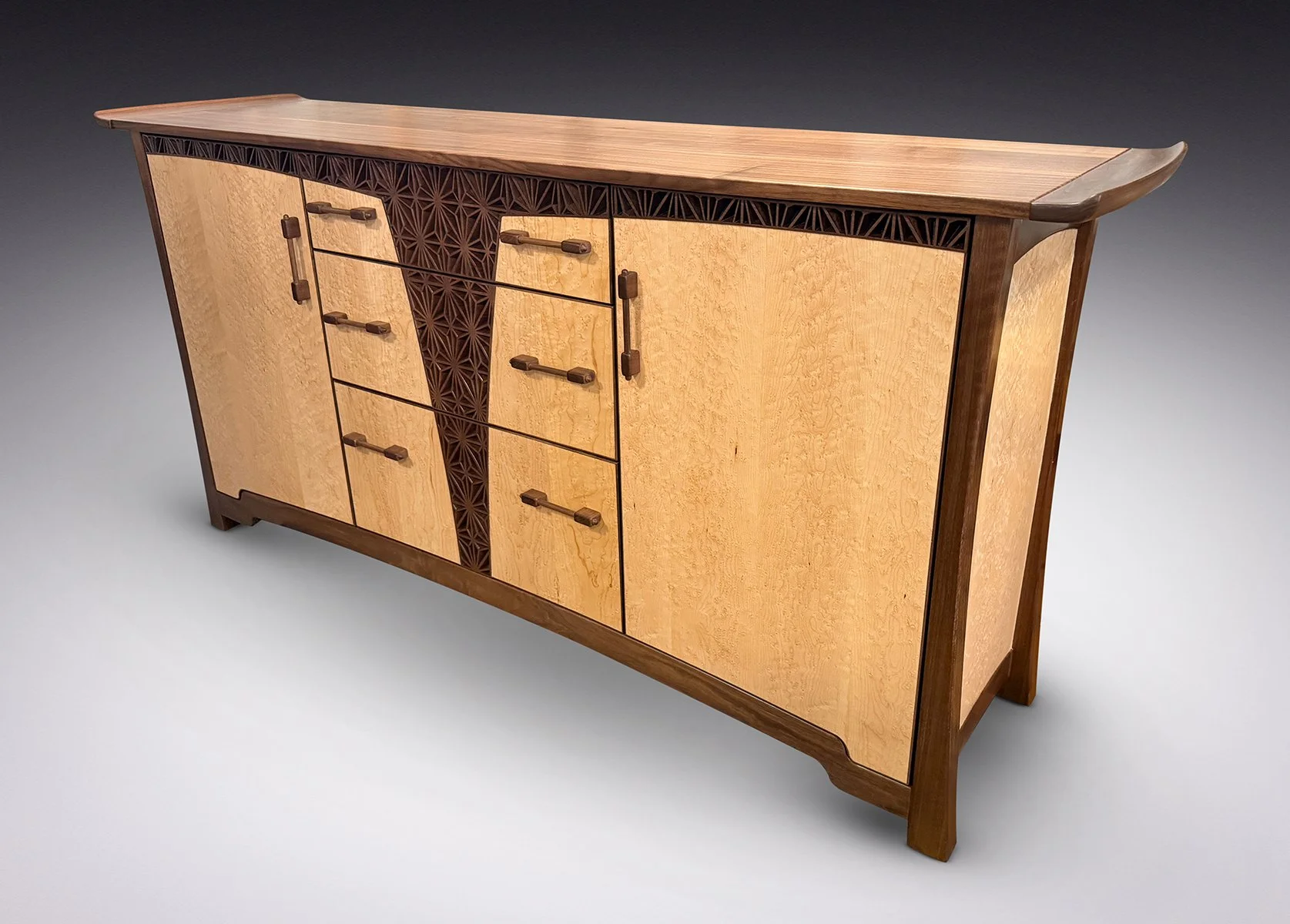 Kumiko Buffet, Michigan Birdseye Maple and Michigan Walnut