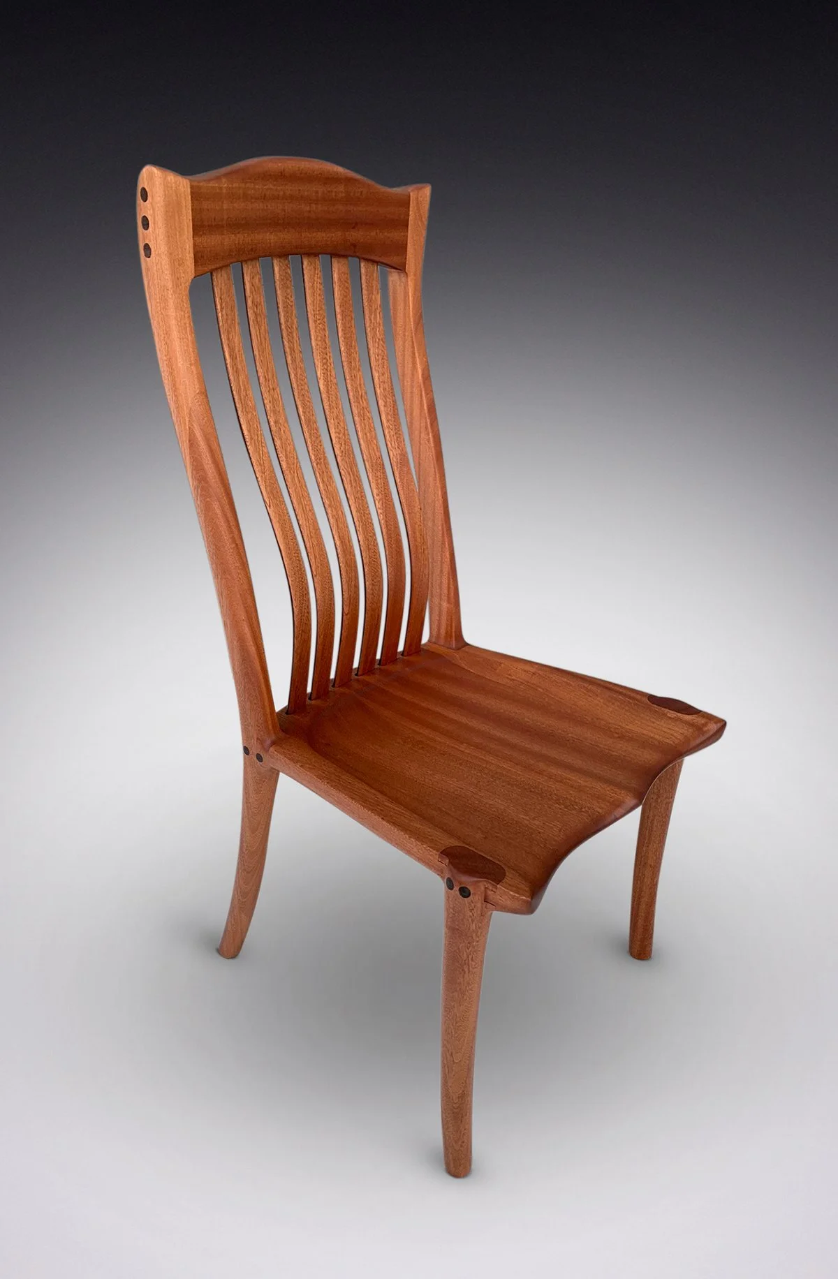 Ernesto Highback Dining Chair, Mahogany