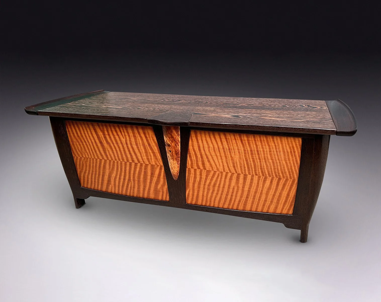 Tansu Blanket Chest, Wenge and Old Growth Redwood