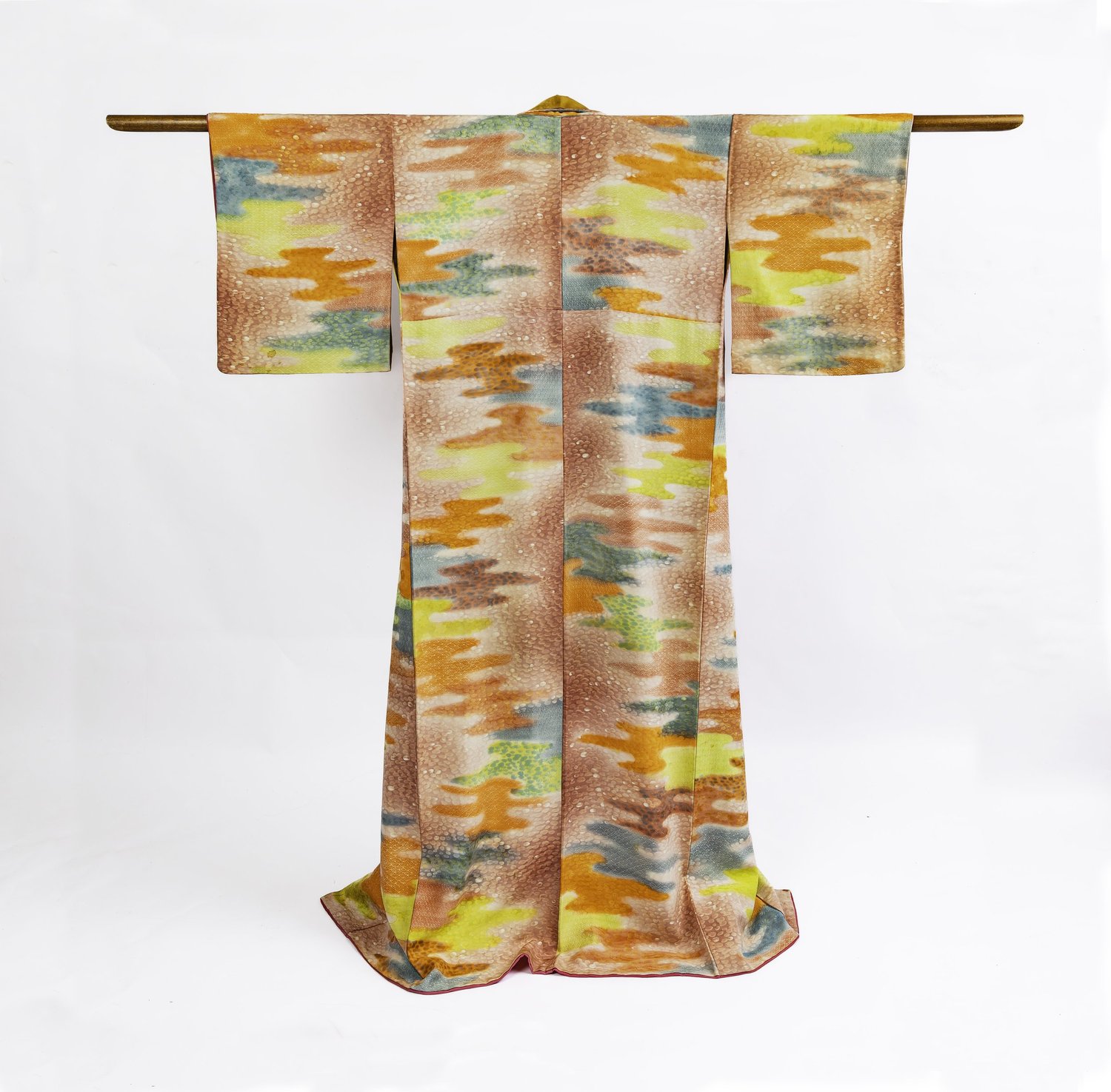 gold standard multicolored kimono dress Kimono Golden Mini Dress main image 1