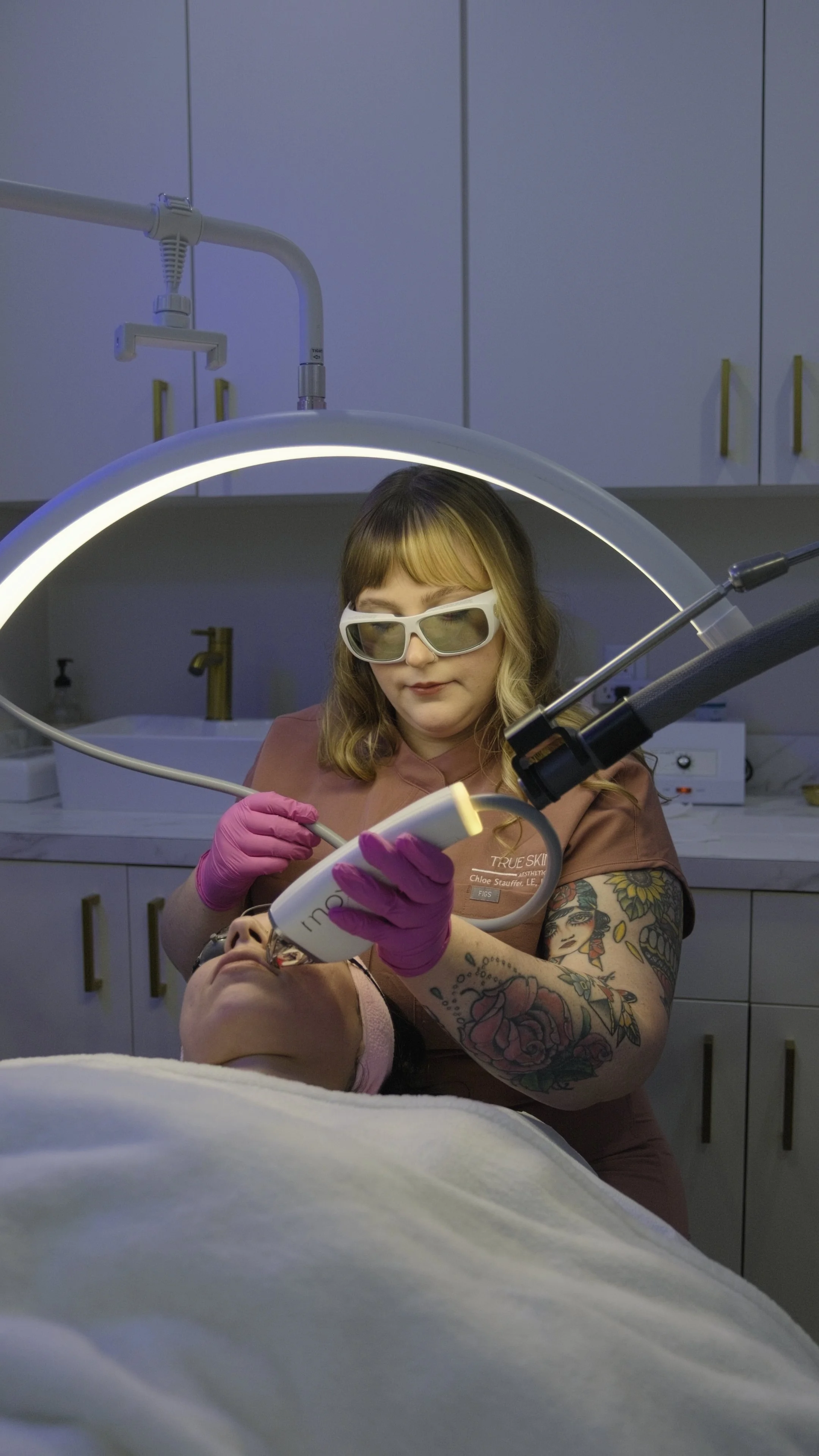 Gif of med spa services like facials, BBL, Moxi, and more