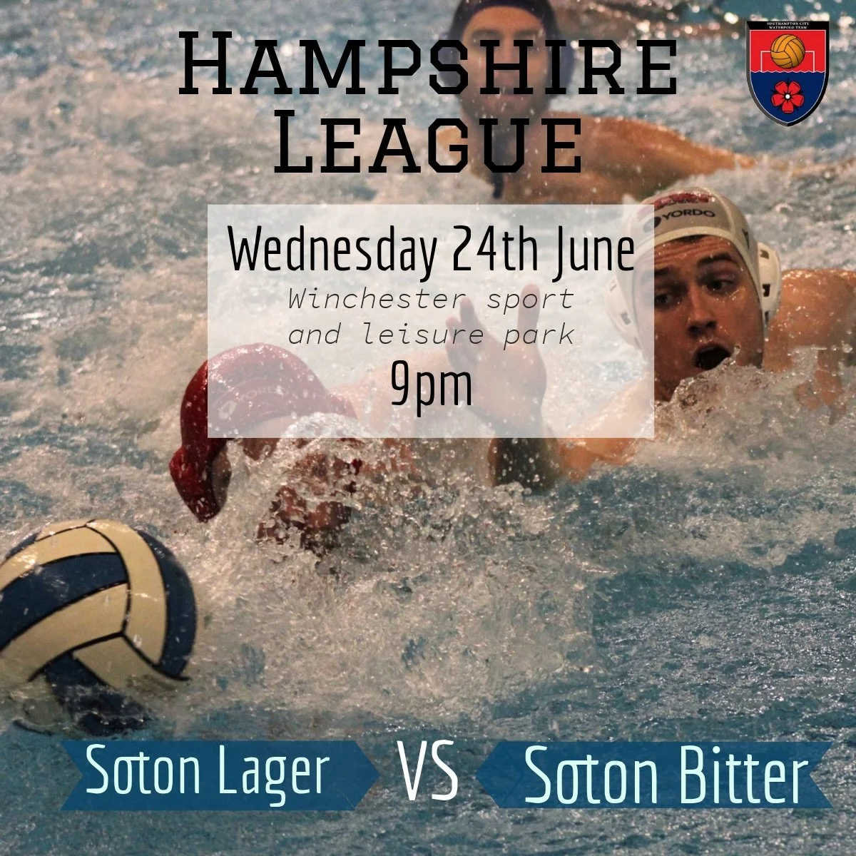 IT&rsquo;S TIME!💪 Lager took the Win in the last Soton Derby, but will they keep their winning streak tonight?🤽&zwj;♂️