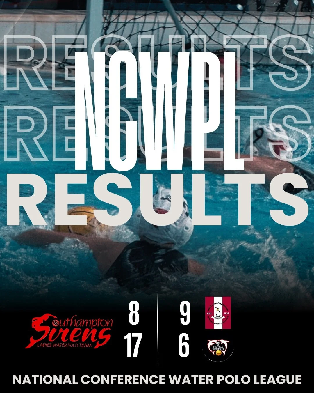 A big win and a very close defeat for Sirens this weekend, placing them 4th in the table with one weekend to go🧜&zwj;♀️