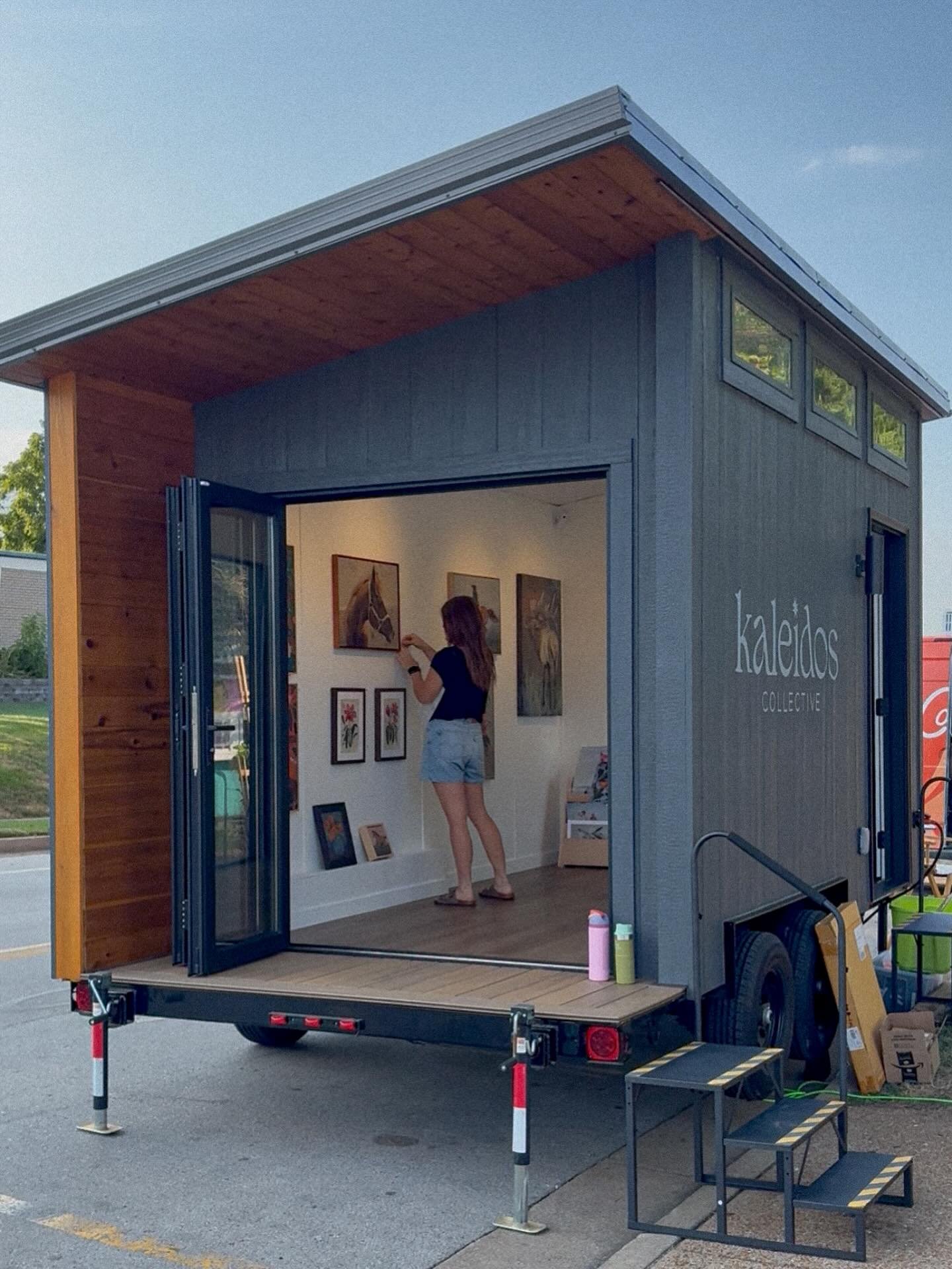 Saturday September 27 @ The Kirkwood Farmer&rsquo;s Market! @rachelroe_art and @jennifermwalkerart will have their work displayed in the mobile art gallery. Come check it out! 8:00-1:00
