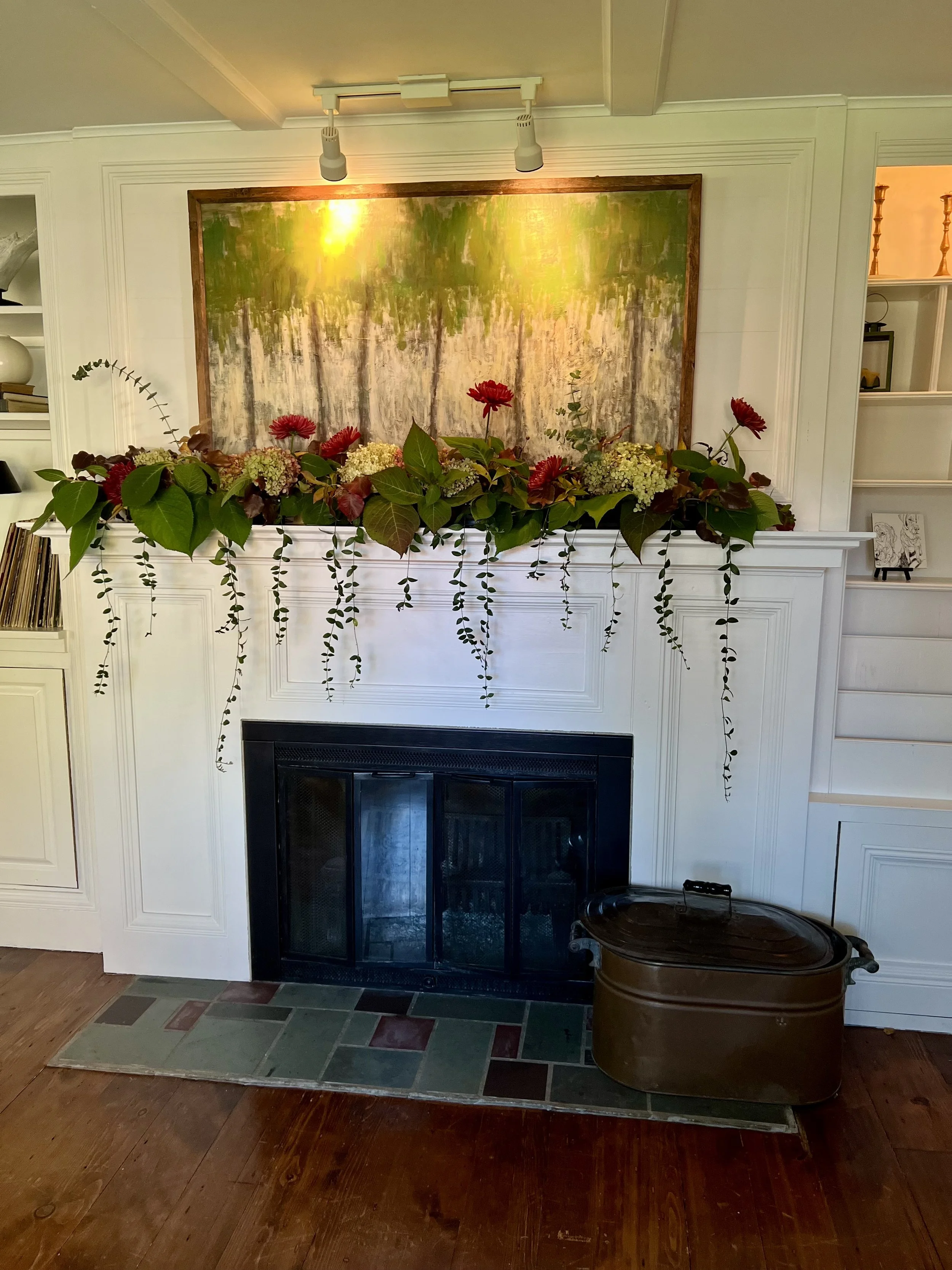 Springdale Mantle Flowers