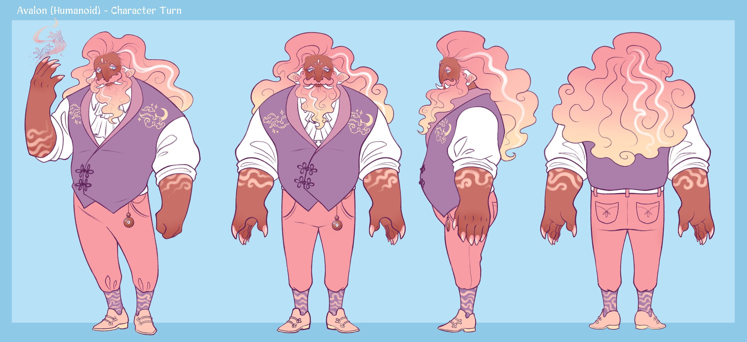 Avalon (Humanoid) Character Turn Around