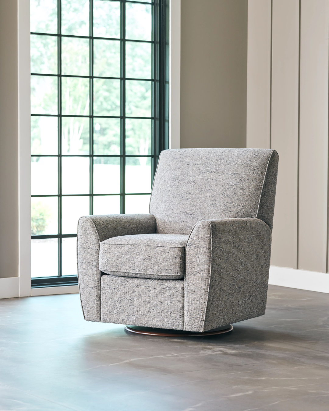 Dora Swivel Gliding Accent Chair — Carroll's Furniture