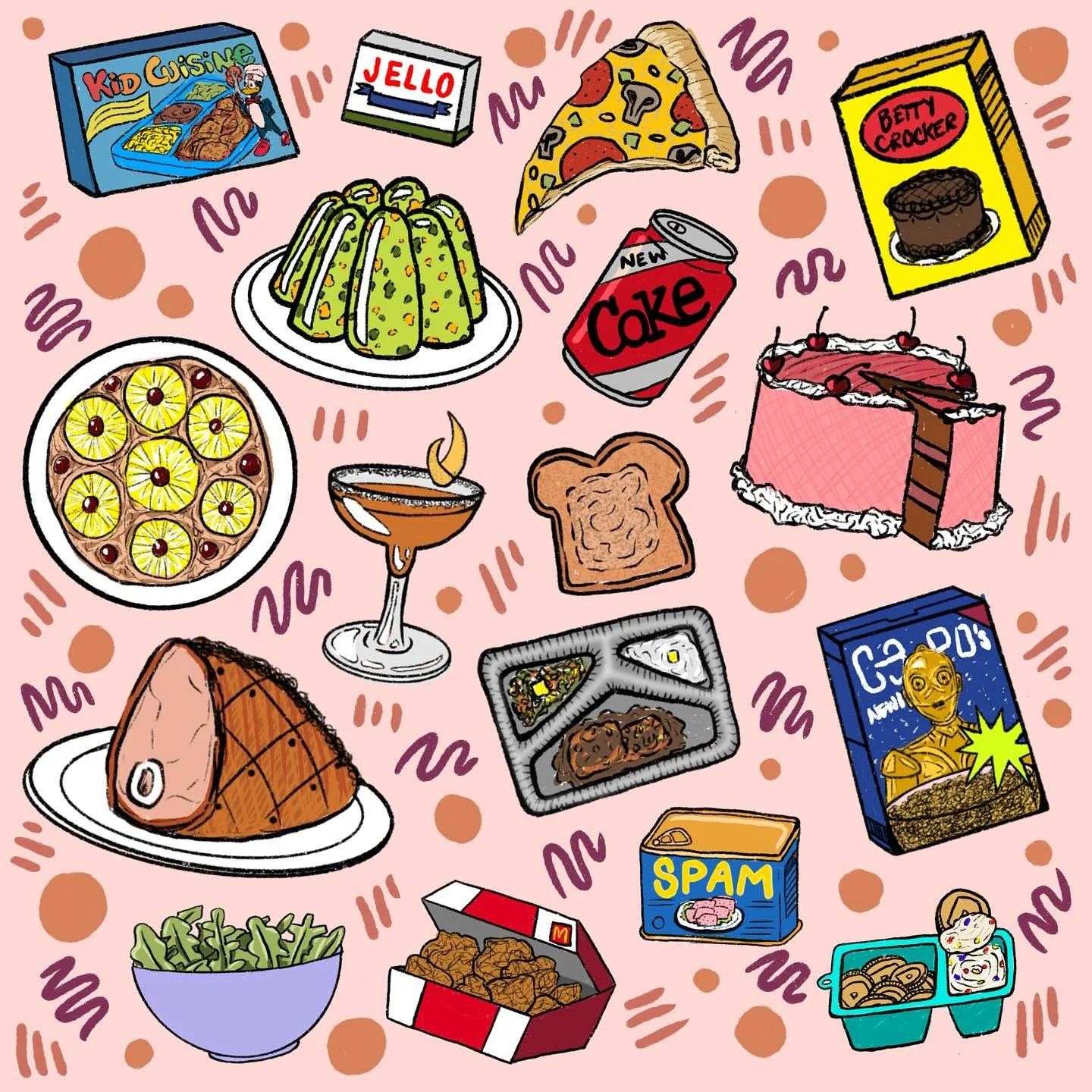 Thesis food illustration for a soon to be surface pattern design for the fly pages of my thesis book! 

#food #foodillustration #foodillustrator #fooddoodle #surfacepattern #surfacepatternillustration #surfacepatterndesign