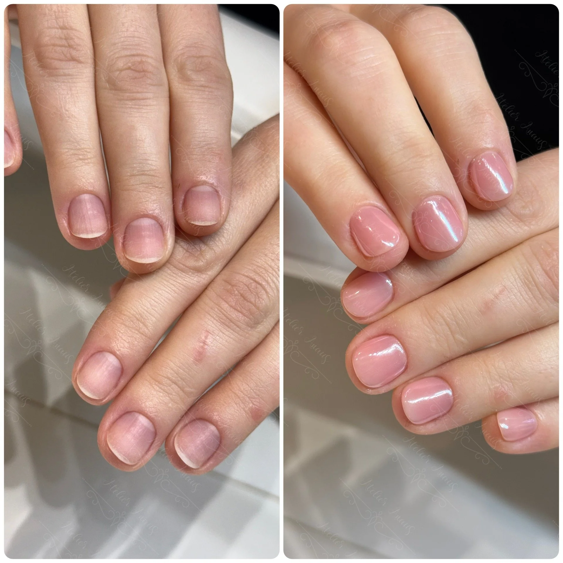 Healthy natural nails and beautiful nude nails. From Atelier Anaiis, providing leading nail health and nail care in Philadelphia.