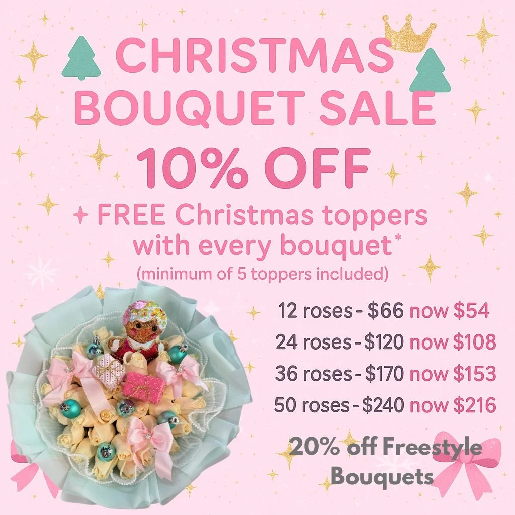 If you needed a sign to spoil someone for Christmas&hellip; this is it 🎀🎄
10% off Christmas bouquets + free toppers
20% off freestyles
Because holiday love should come with flowers.
*Does not include large plushies*
Sale ends Dec 23rd