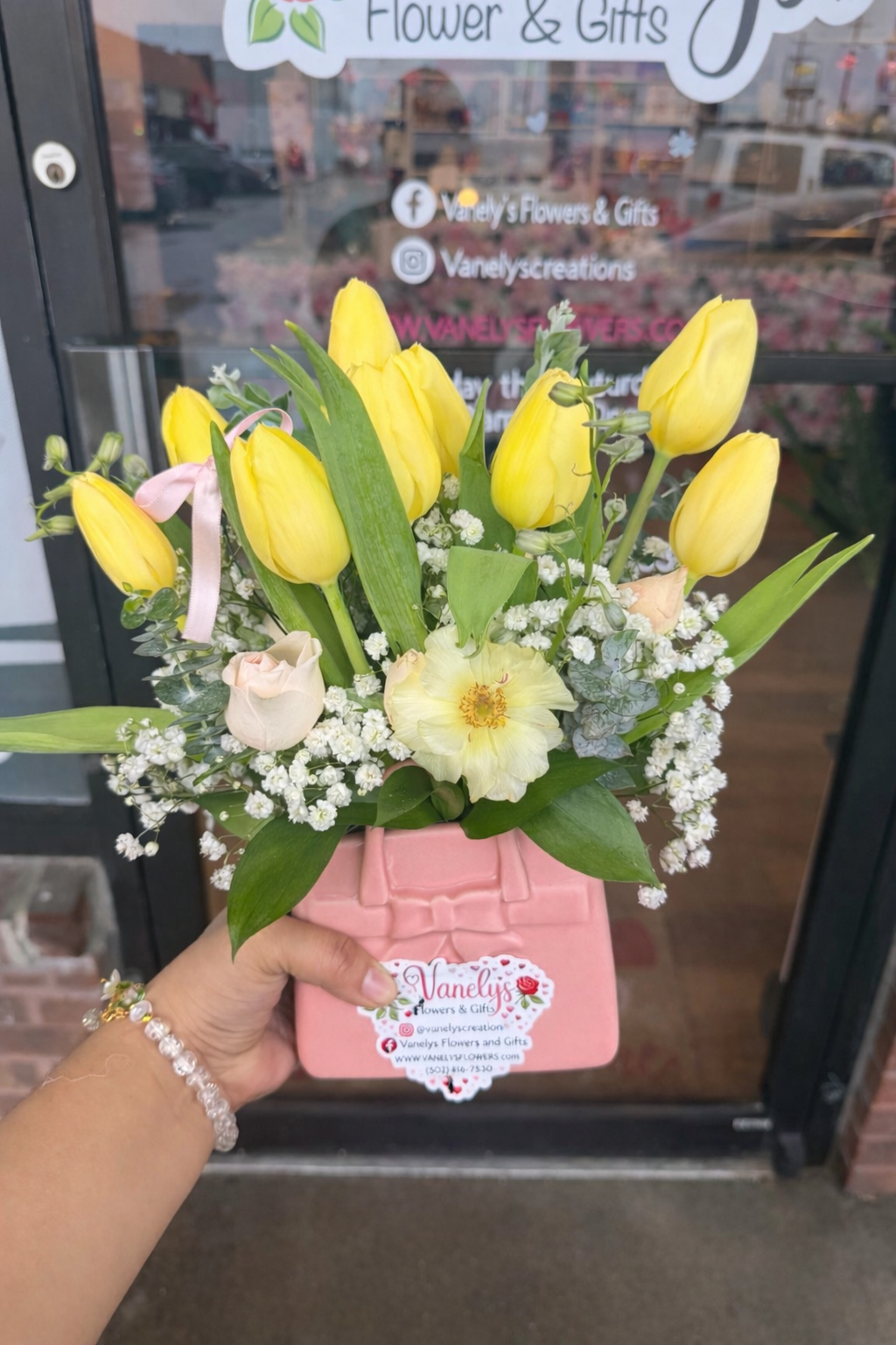 Tulip Mini Floral Purse