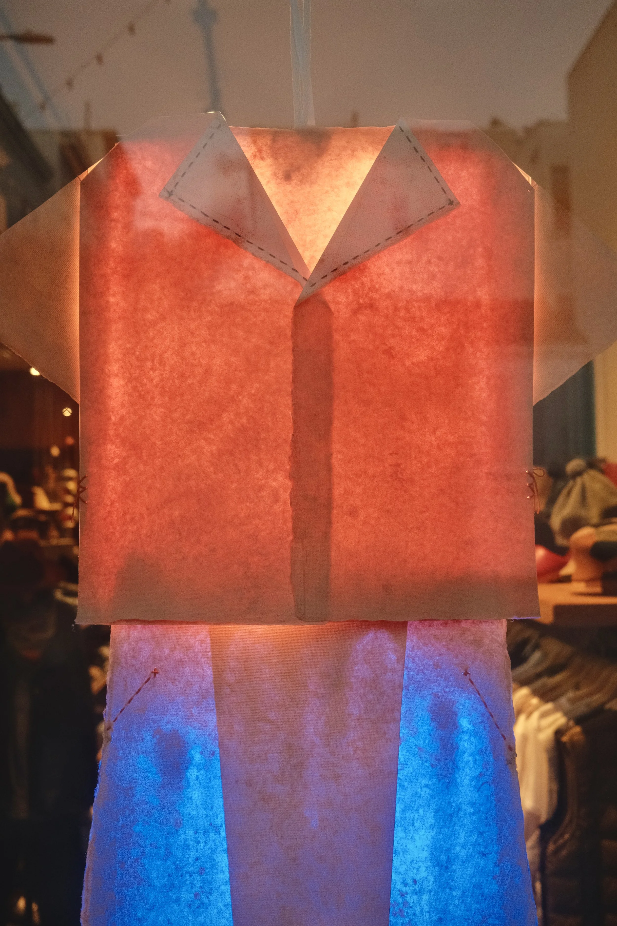 details of window light art