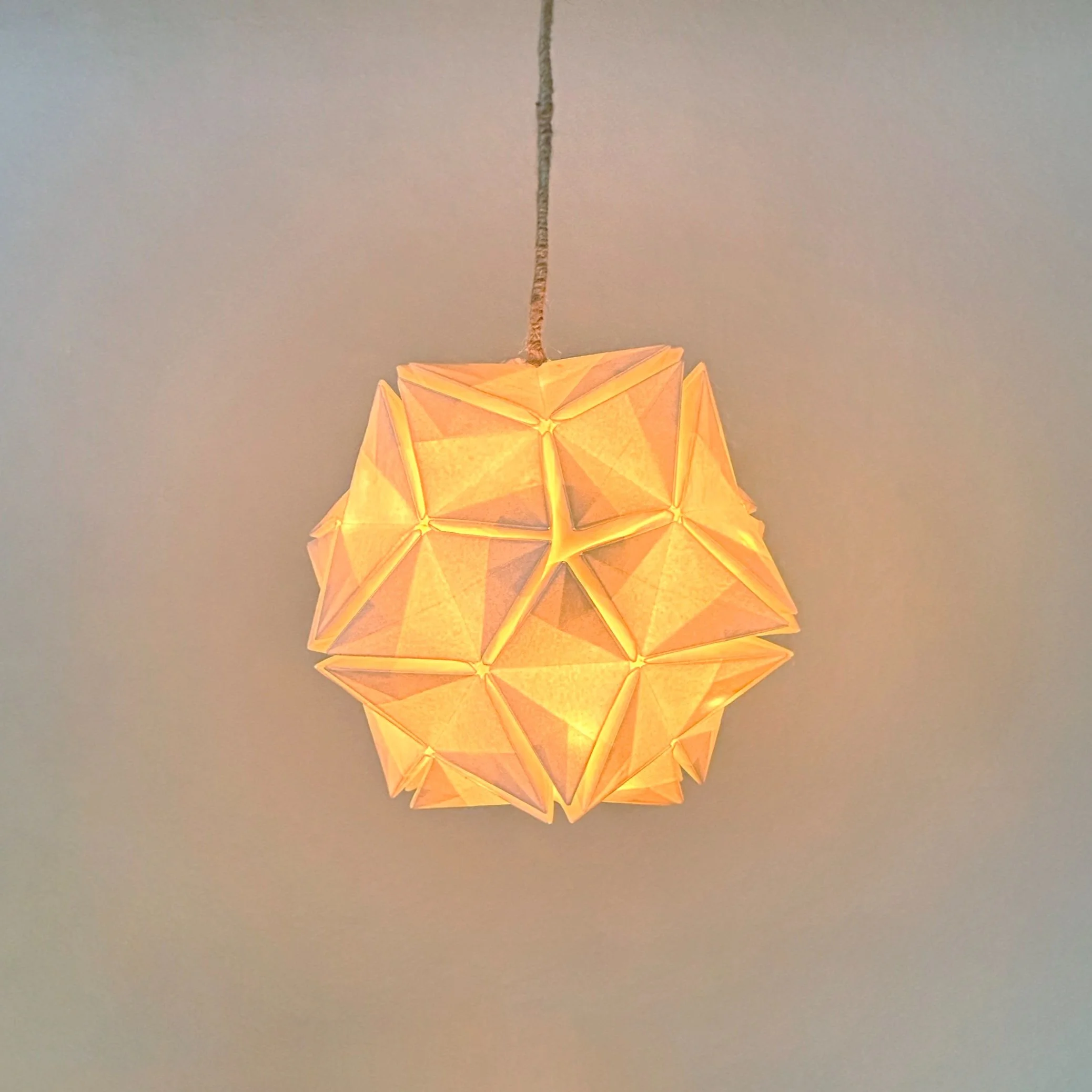 handmade kusudama light pendant