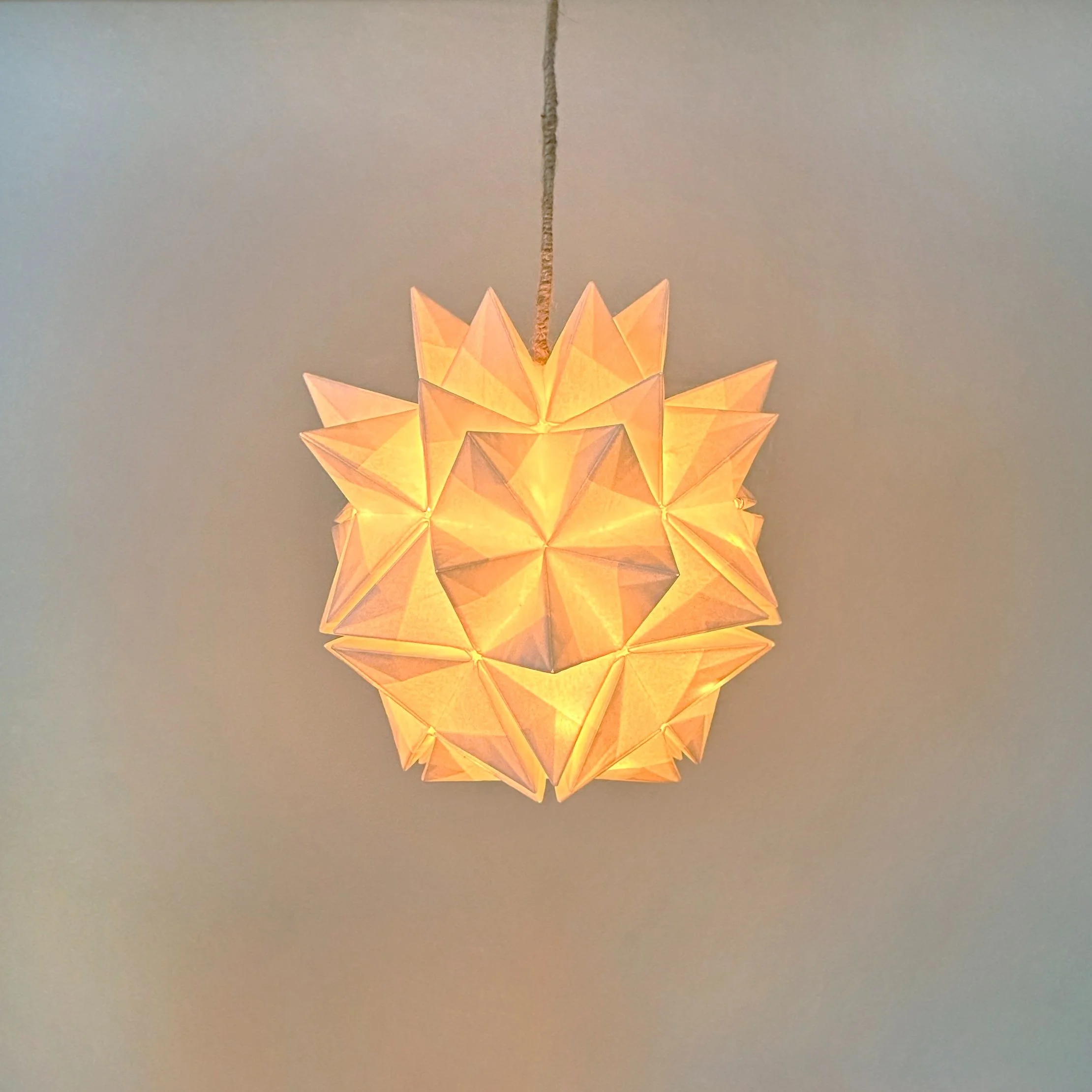 handmade kusudama light pendant