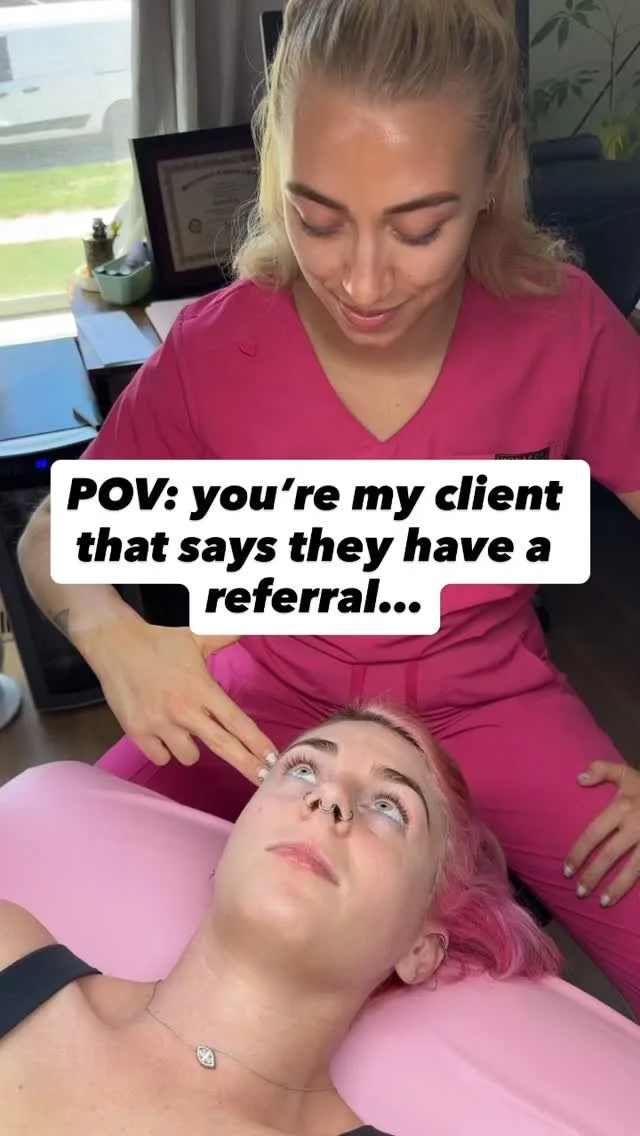 When a client says ‘I have a referral for you’… me: trying not to lose my mind in pure joy 🤯🔫💖 #SmallBizLove #bestwordseverspoken #spaowner #estheticianlife #glowingskin