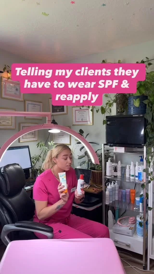 ✨ You can fight me on reapplying SPF all you want… but I promise the sun will win harder. 🌞🕶️ Protect your glow, protect your investment, protect your FACE. No SPF = no fancy treatments. I love you, but I don’t play when it comes to sk