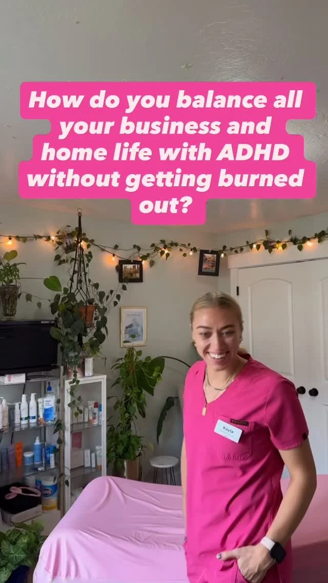 People ask me, ‘How do you do it all without burning out?’ …I don’t. 😂 I burn out, switch it up, reorganize my entire life at 2am, drink too much matcha, and keep going because I love what I do. #ADHDbusinessowner #Entrepren