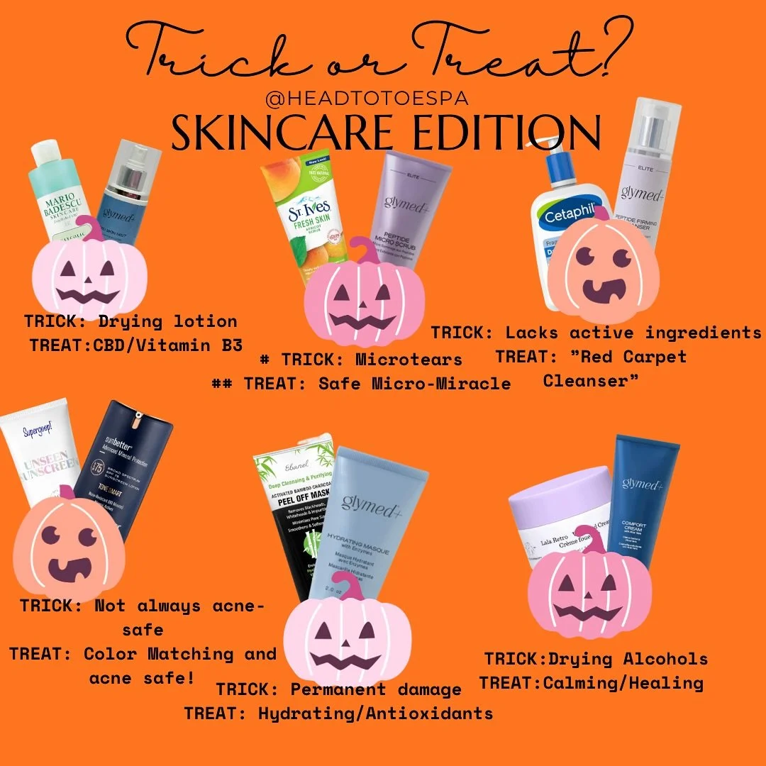 🎃 “Trick or Treat… Skincare Edition!” 🎃
The trick? Overhyped Sephora shelves.
The treat? Medical-grade magic that actually works. 💫
Come see the difference between cute and clinical results!
#TrickOrTreatYourSkin #EstheticianLi