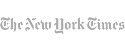 The New York Times logo in black text.