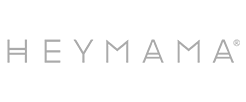 Text logo that reads 'HEY MAMA' with a superscript registered trademark symbol.