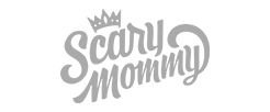 Graphic design with the phrase "Scary Mommy" in stylized text.