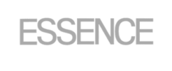 The word ’ESSENCE’ in gray text with a black background.