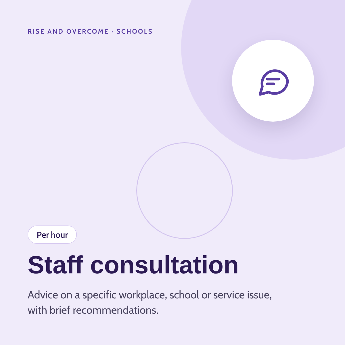Staff consultation