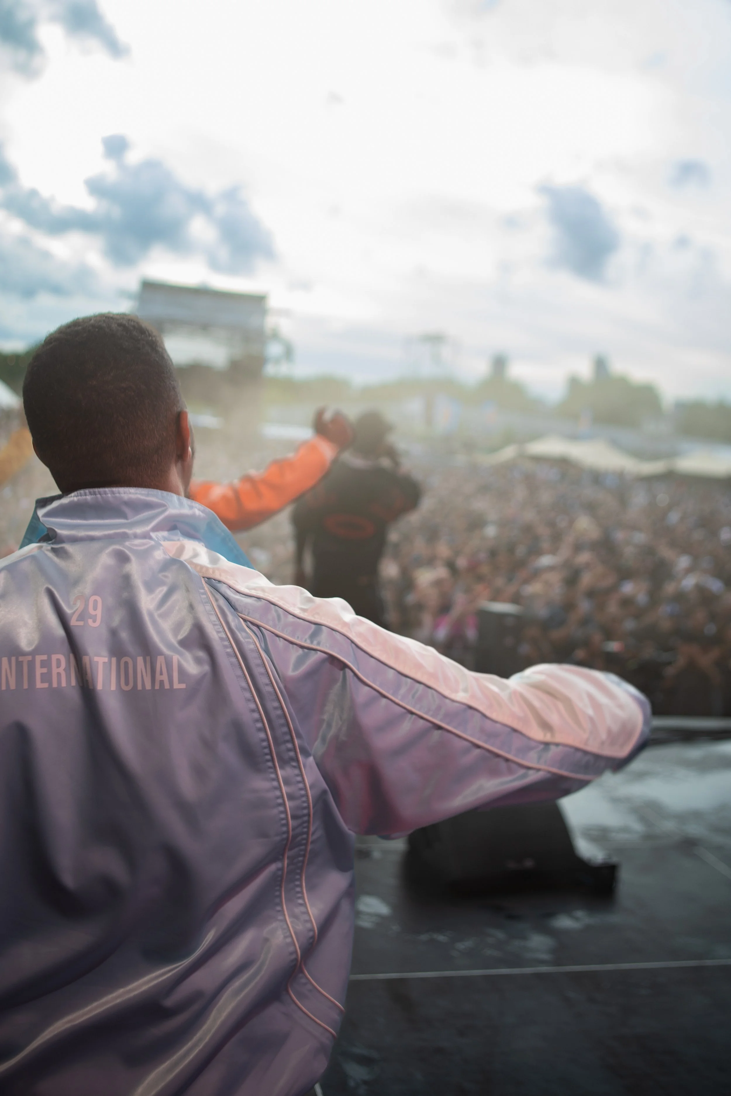 Benny The Butchers Manager, Jake Amankwaah on stage at Jazz Cafe Festival for Westside Gunns's performance.