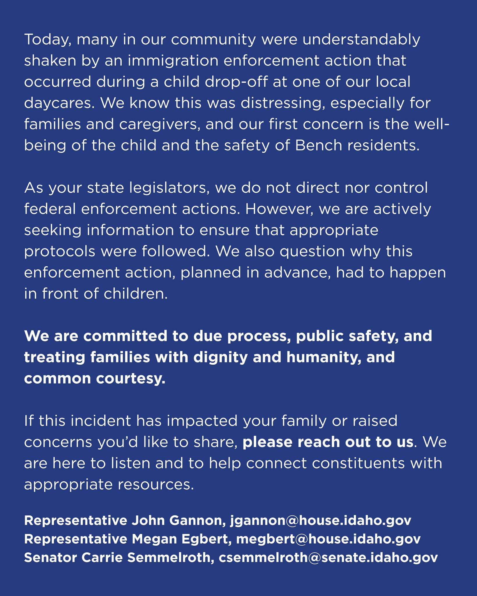 A Message to District 17 Constituents from Your State Legislators