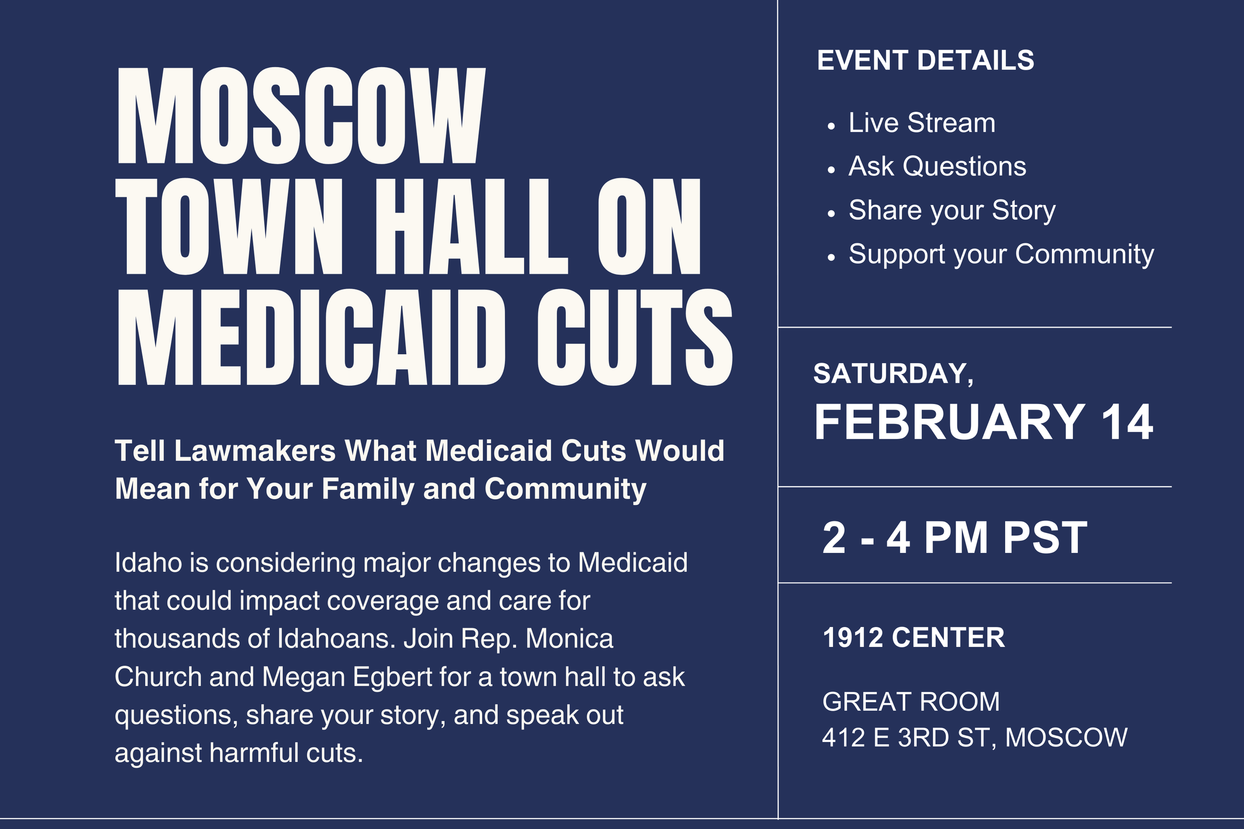 Moscow Town Hall On Medicaid Cuts