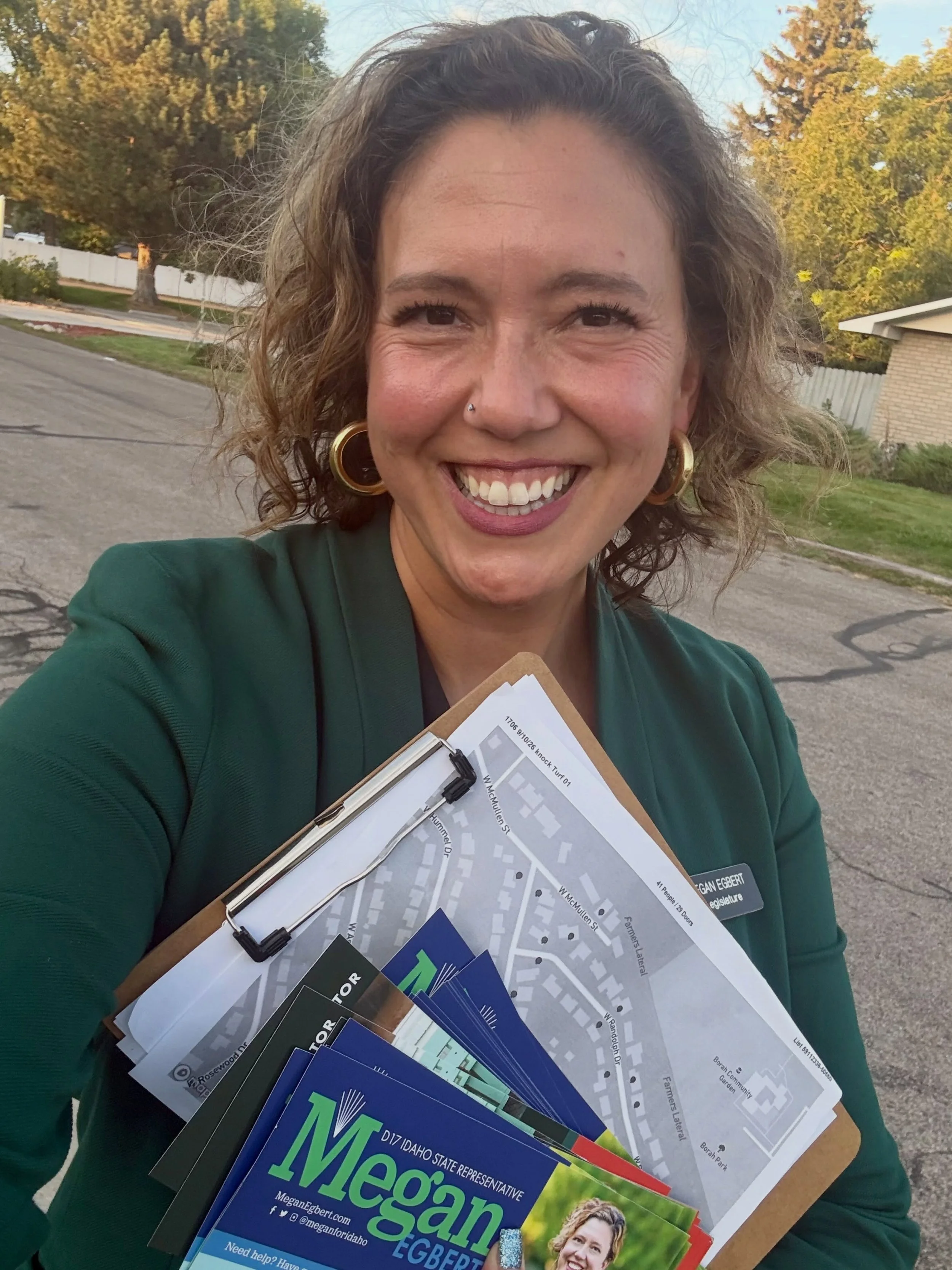 Another beautiful night of door knocking! How lucky am I to live in a district where I can stop to visit my parents and my friends all while meeting constituents and talking  about the importance of this upcoming election.  Let me know if you want to