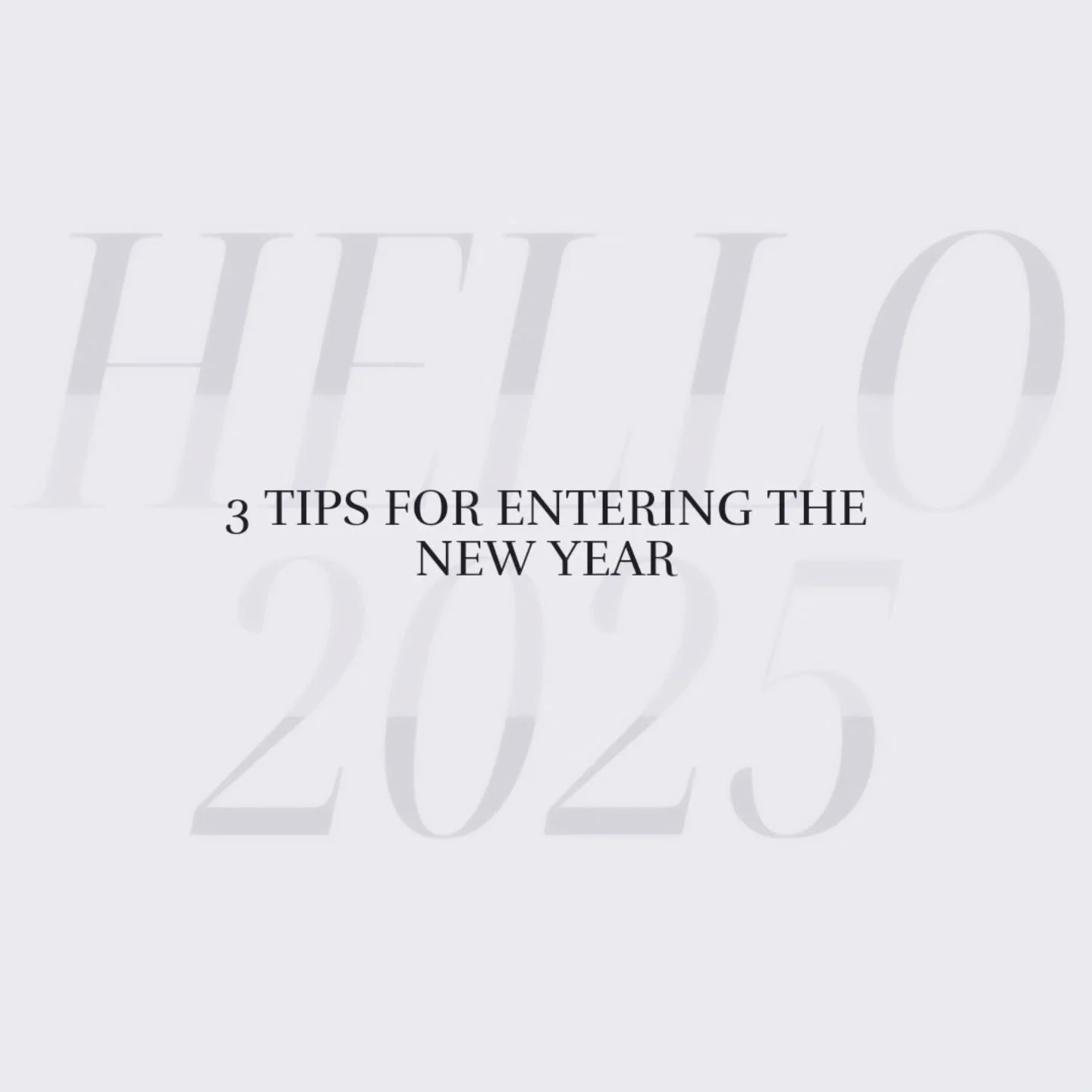 My 3 tips for entering a new year.
1. Prioritize quality sleep in the winter months. ✔️
2. List and stick to your non-negotiables. You know what they are. ✔️
3. Try the "less is more" approach: get clear with your vision. Instead of working