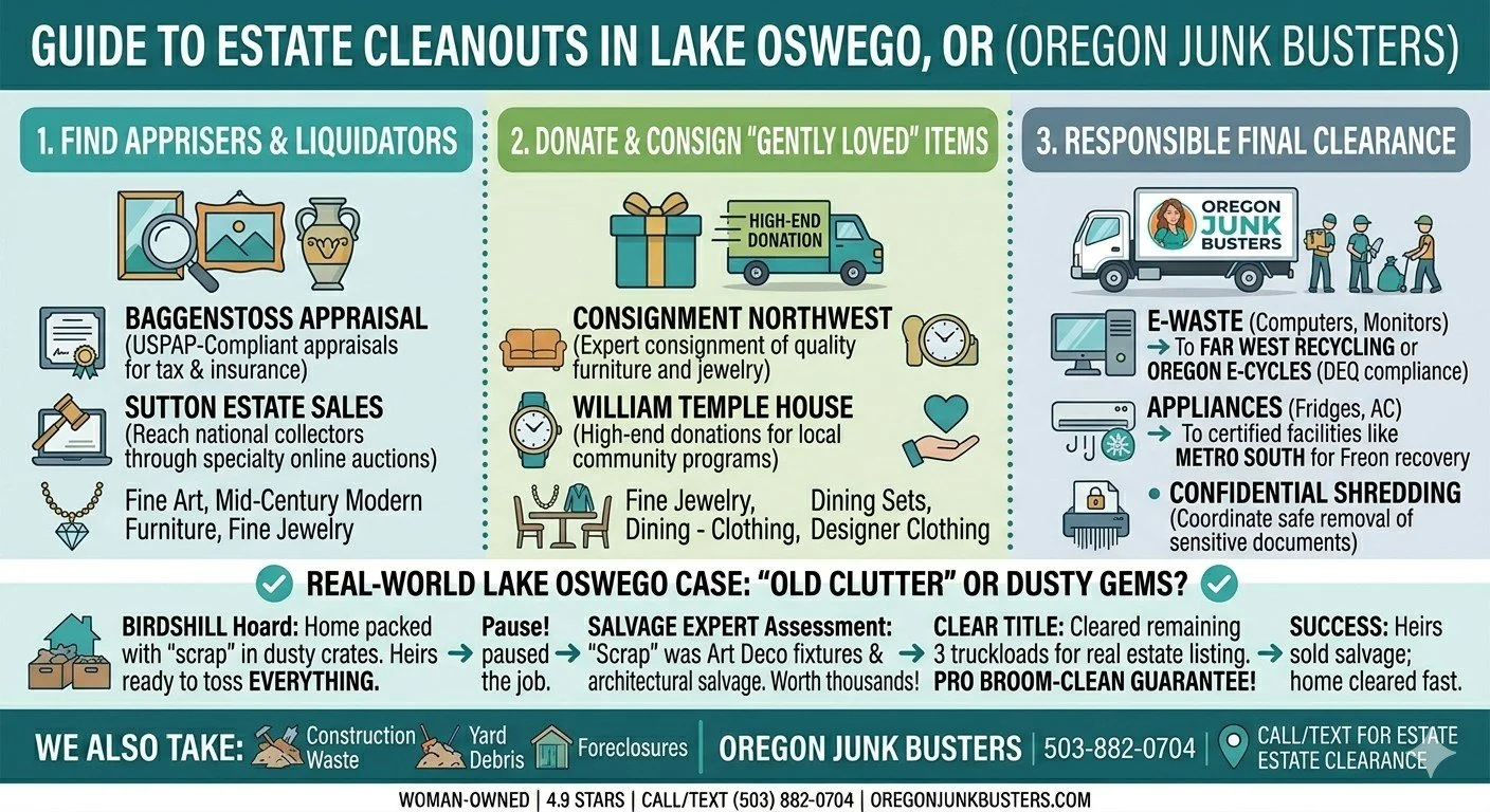 Estate Cleanout Tips: Handling High-Value Items in Lake Oswego