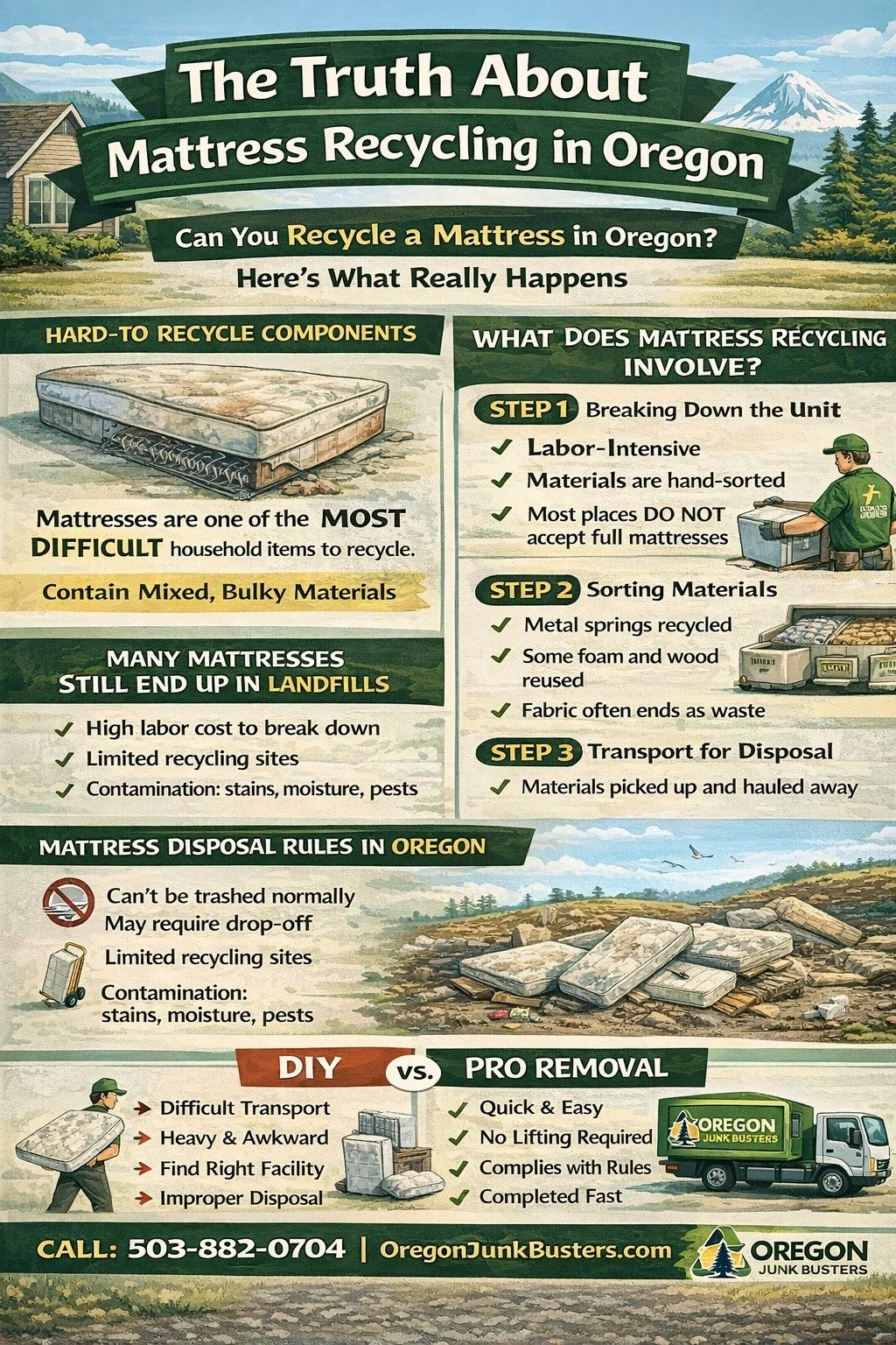 The Truth About Mattress Recycling in Oregon
