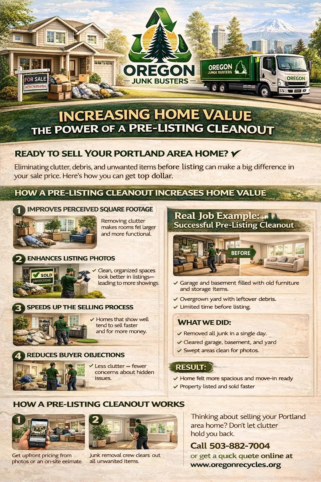 Increasing Home Value: The Power of a Pre-Listing Cleanout
